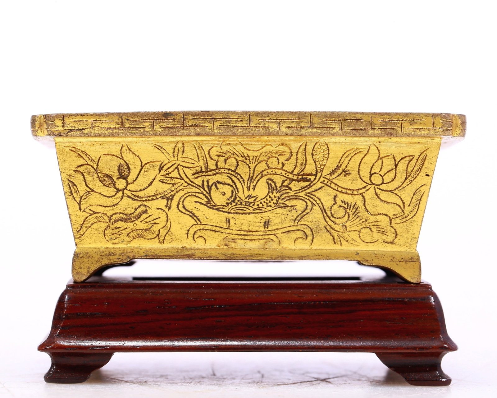 A Precious Gilt-Bronze 'Flower' Oil Container (1 of 6)