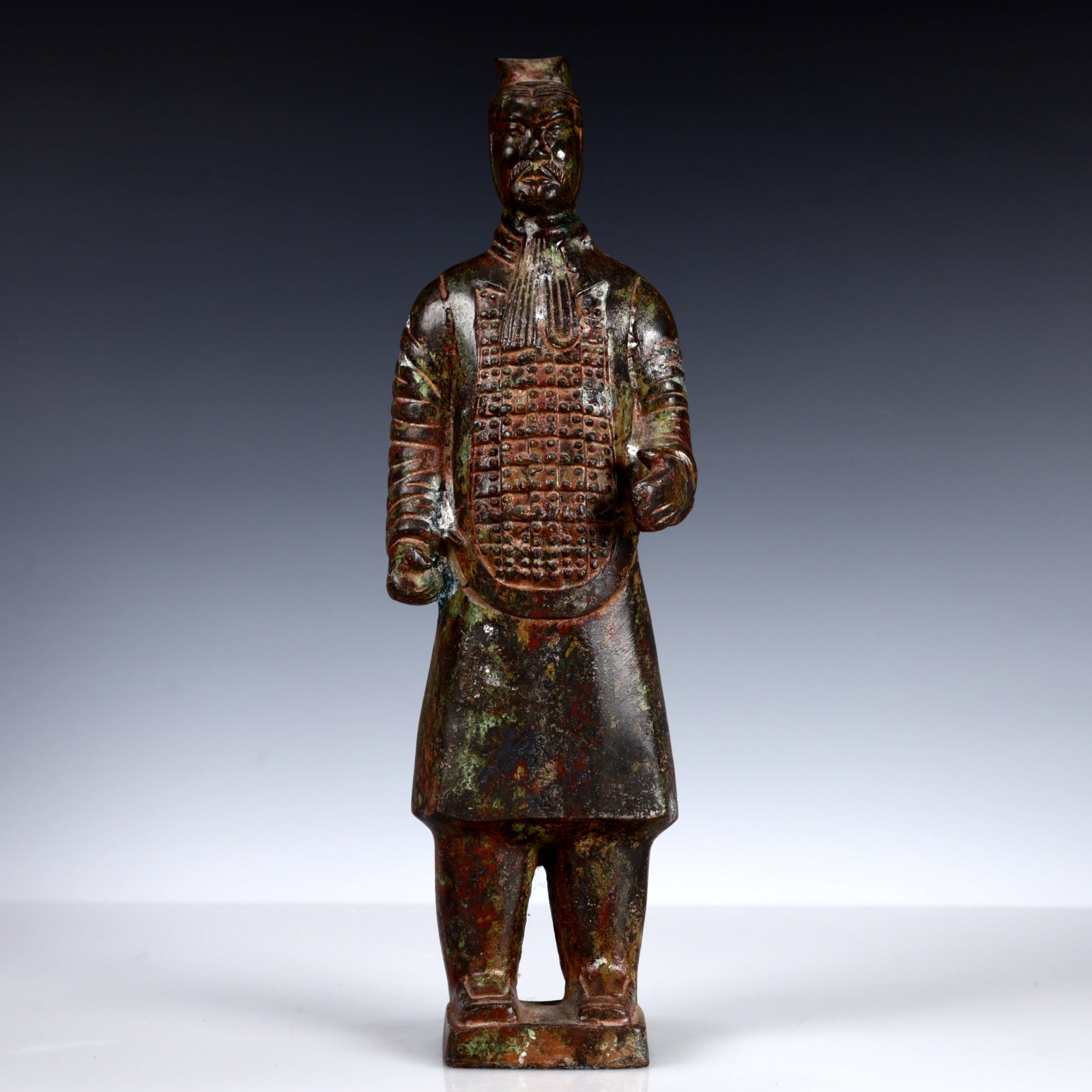 A Rare Bronze Beast-Face Pattern Goblet,With Inscription: A Rare Bronze Beast-Face Pattern Goblet,With Inscription,W.Zhou,China,Size:4.7inx2.8inx13.8in,Weight:3050g