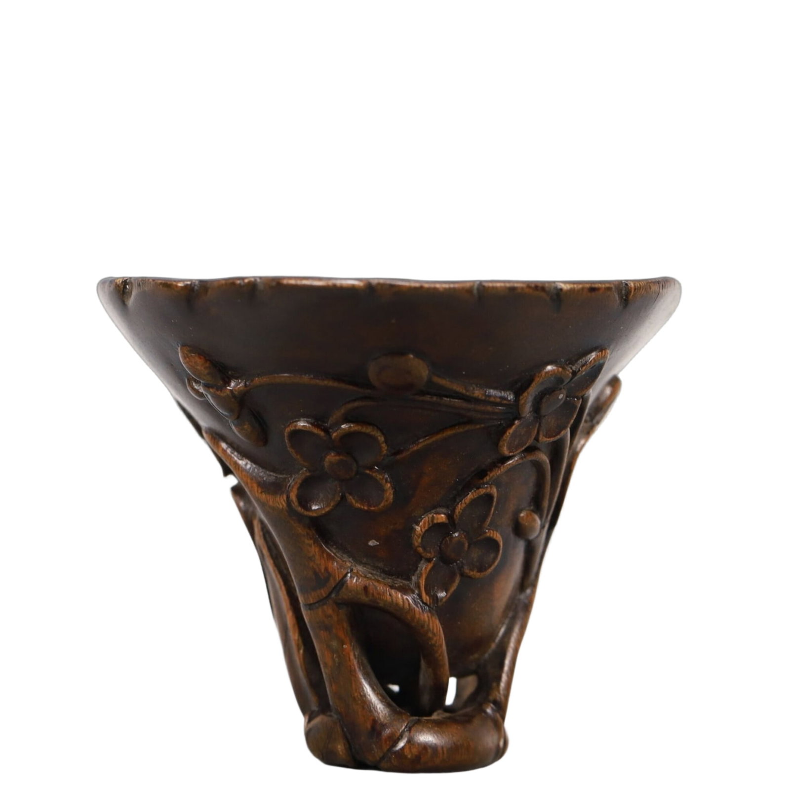 A Brilliant Eaglewood 'Flower' Cup - 6