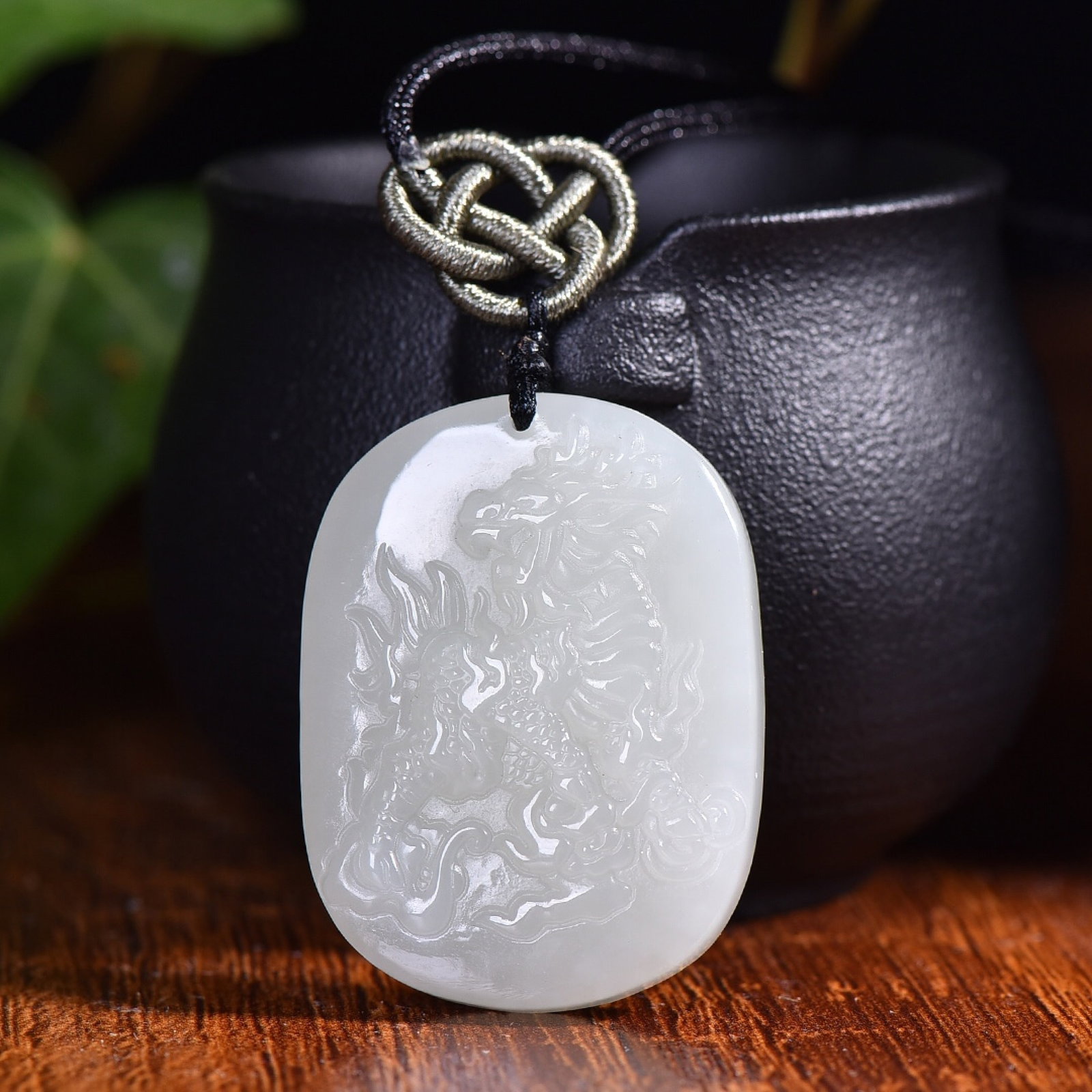 An Exquisite White Jade Kylin Pattern Pendant (1 of 5)