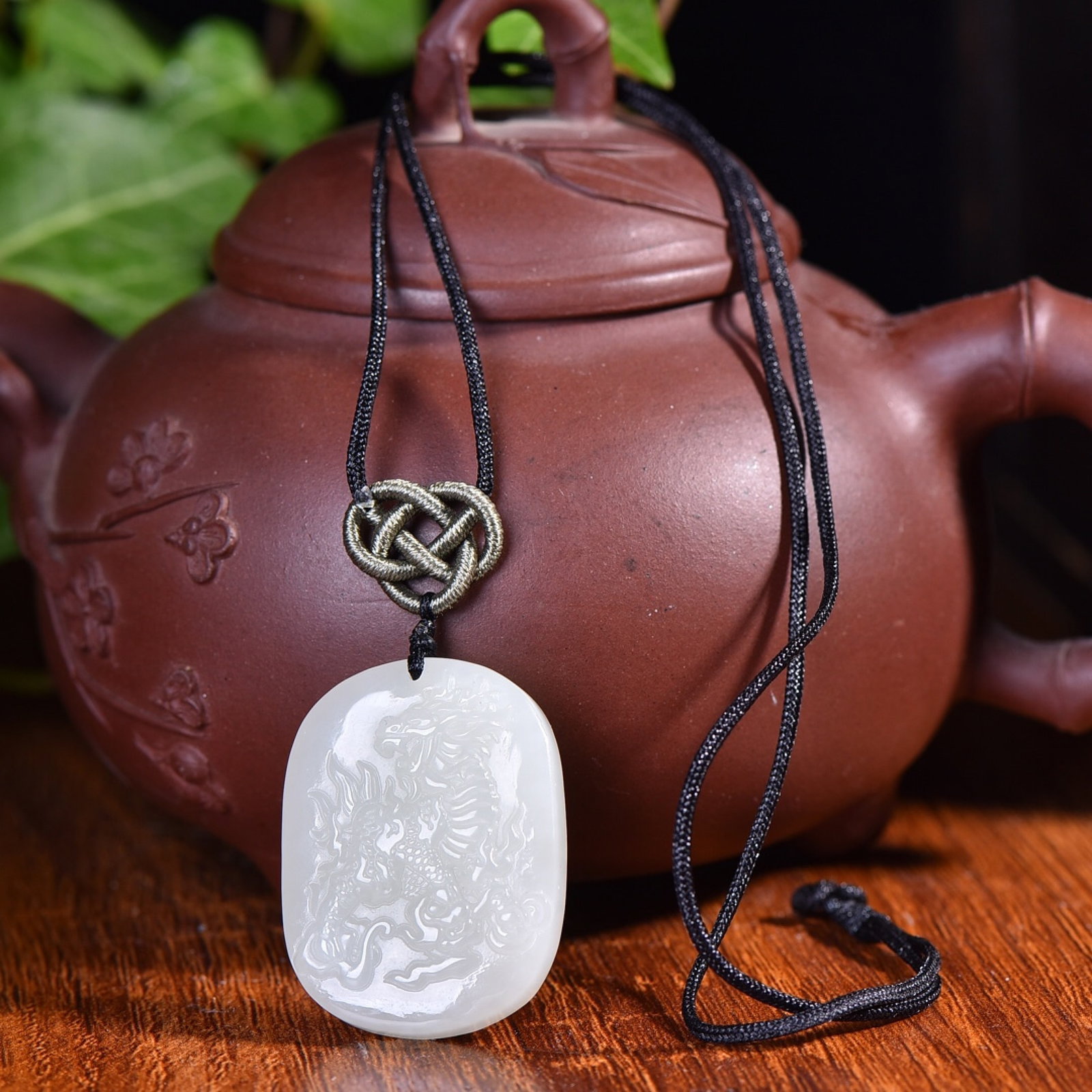 An Exquisite White Jade Kylin Pattern Pendant - 4