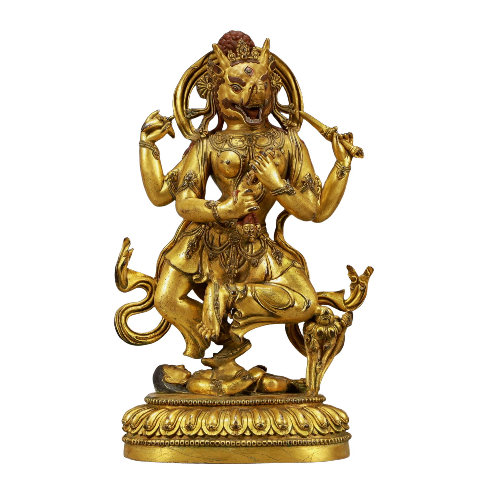 A Solemn Gilt Bronze Statue of Ganesh (1 of 9)