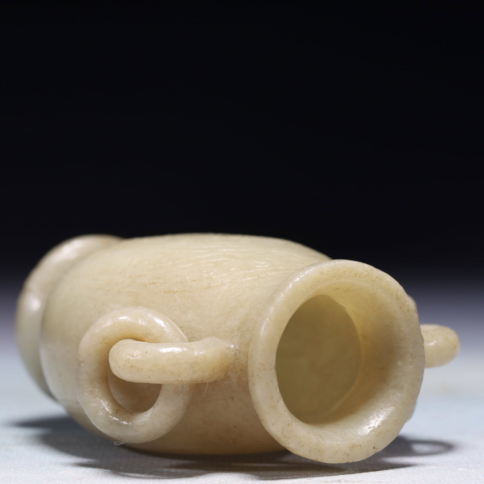 An Exquisite White Jade Double-Ears Vase - 8