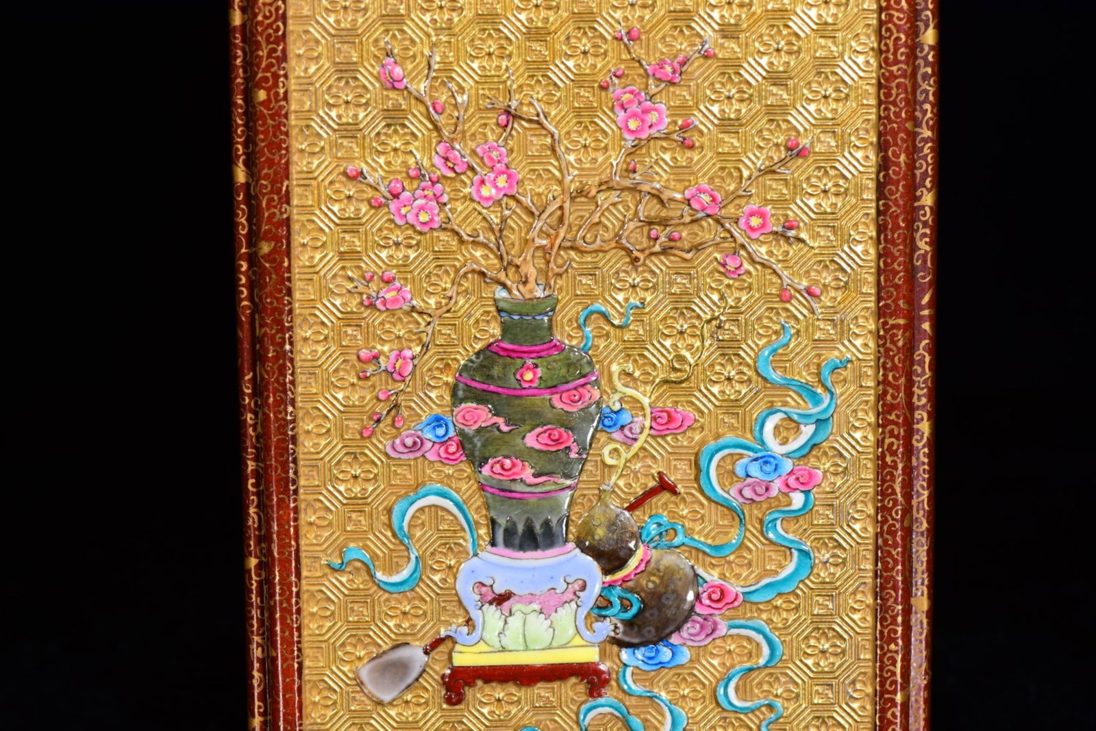 An Exquisite Enamel Gilt Flower Pattern Brush Pot - 8