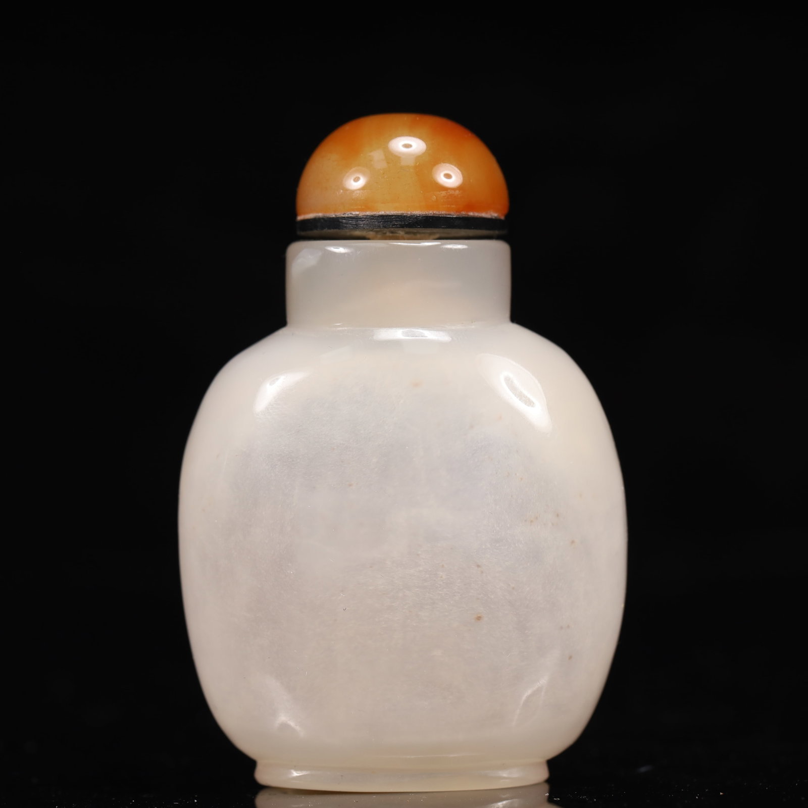 An Exquisite Agate Figure and Goose Pattern Snuff Bottle - 5