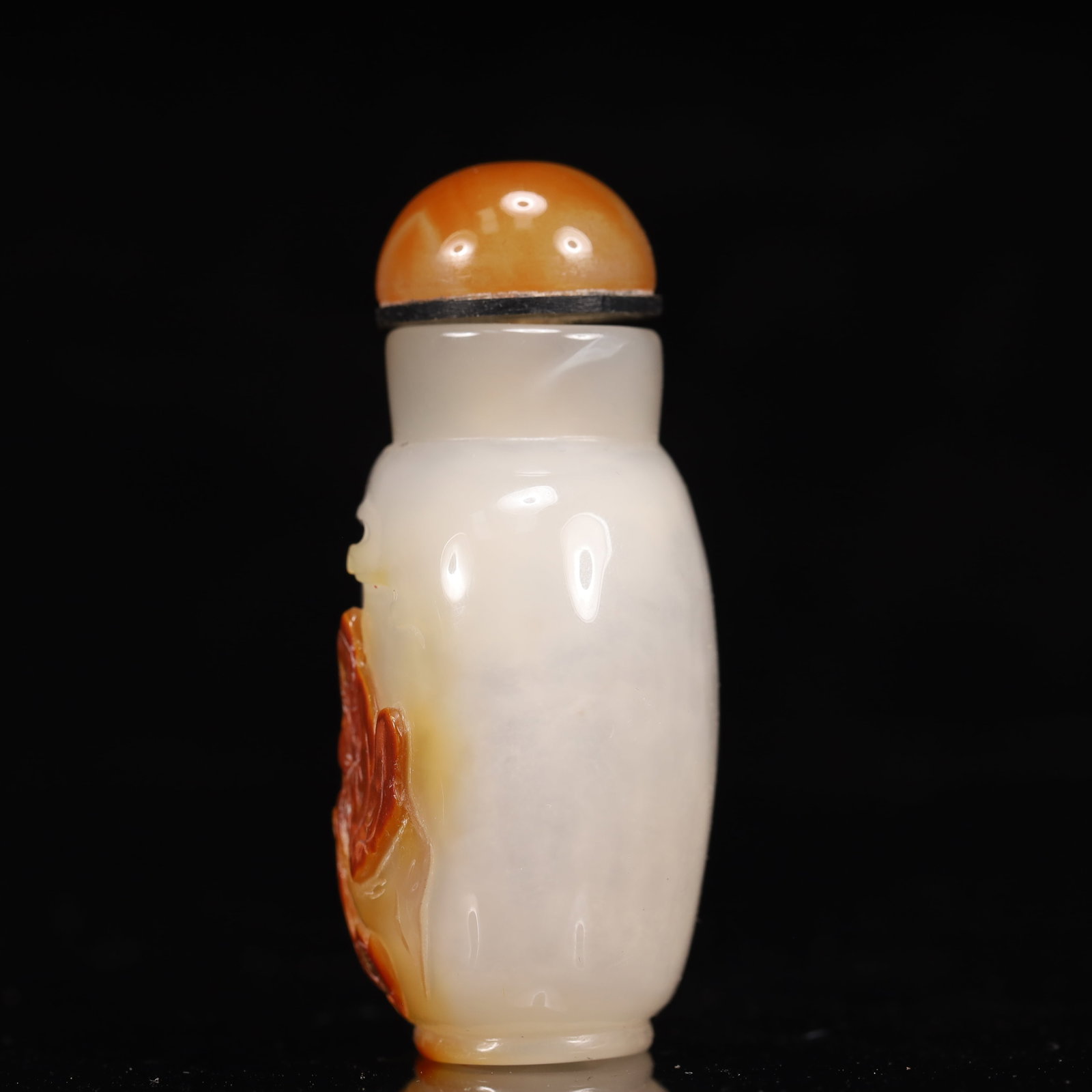 An Exquisite Agate Figure and Goose Pattern Snuff Bottle - 6