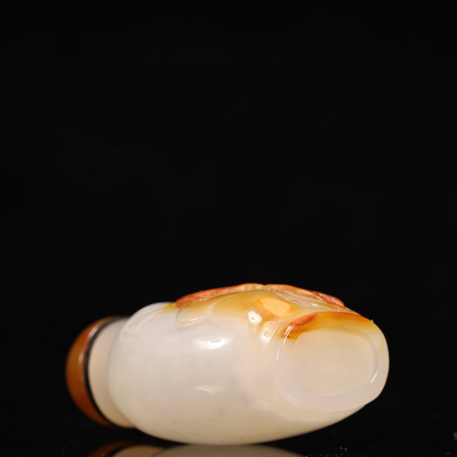 An Exquisite Agate Figure and Goose Pattern Snuff Bottle - 9