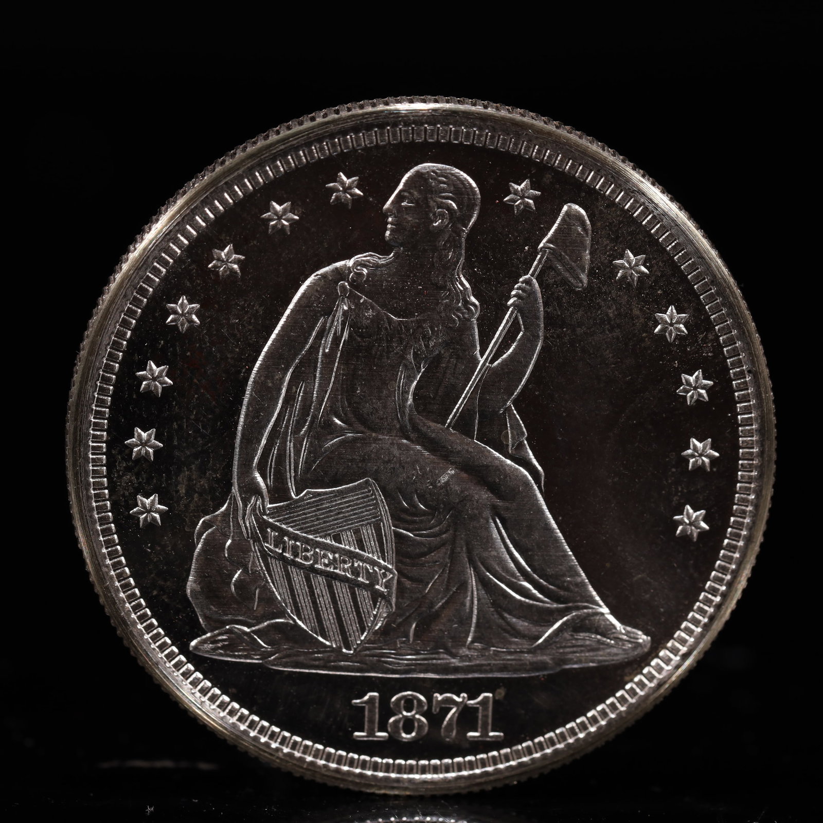 USA One Dollar 1871 Coin (1 of 2)