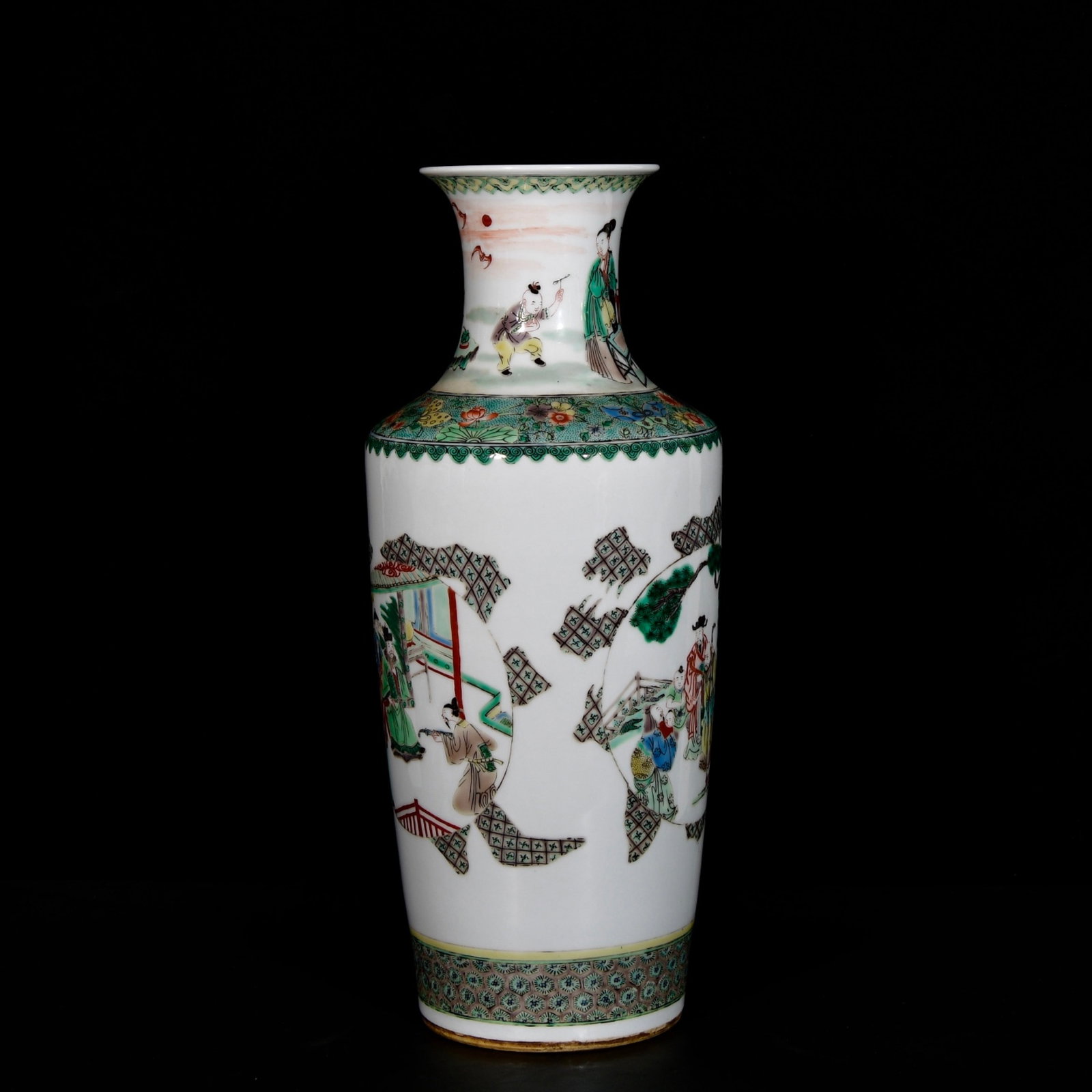 A Huge Wucai Figure Pattern Vase - 5