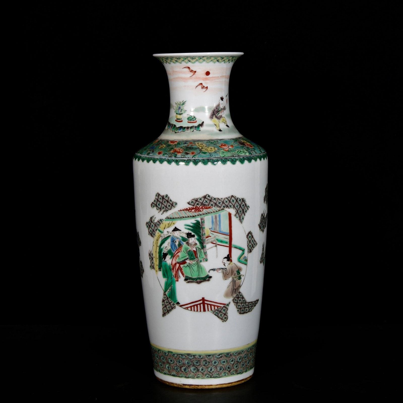 A Huge Wucai Figure Pattern Vase - 6