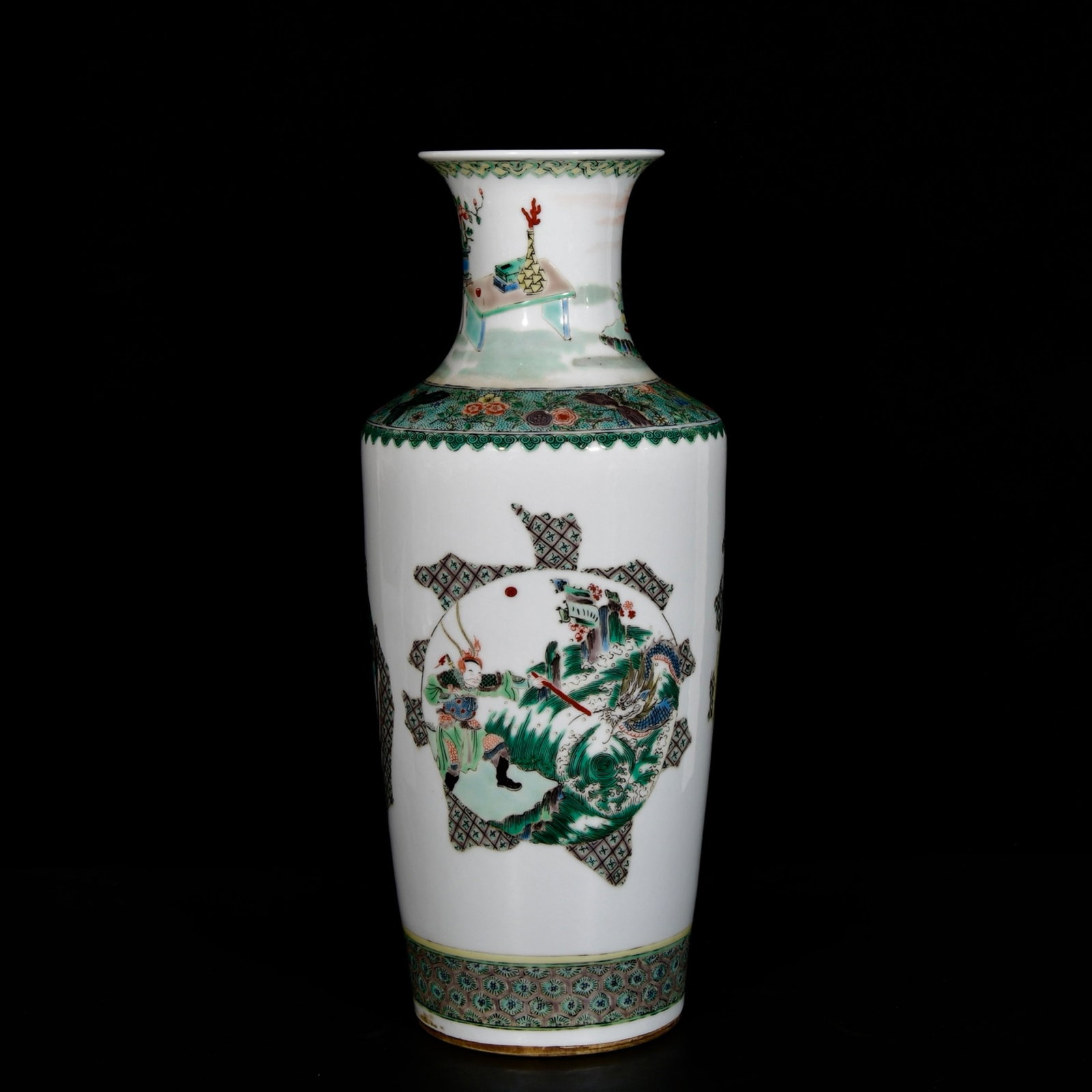 A Huge Wucai Figure Pattern Vase - 7