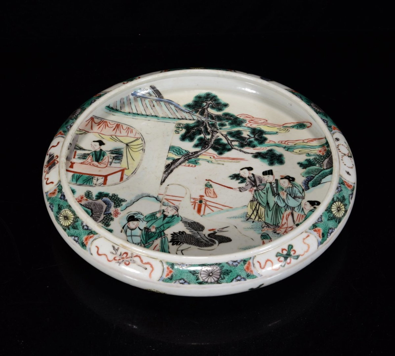 An Exquisite Wucai Character and Story Pattern Brush Washer (1 of 8)