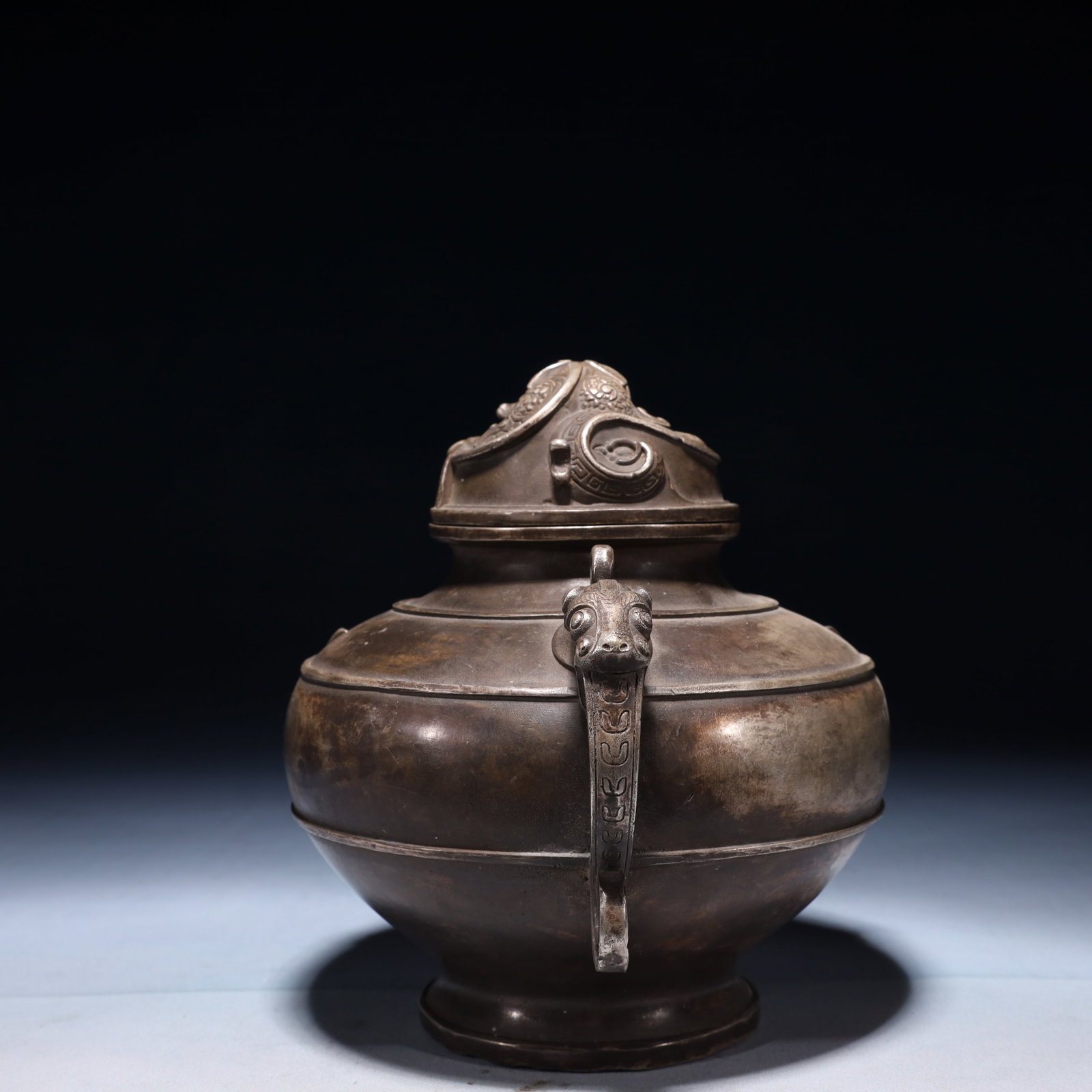 An Exquisite Silver-plated Bronze Phoenix Teapot - 10
