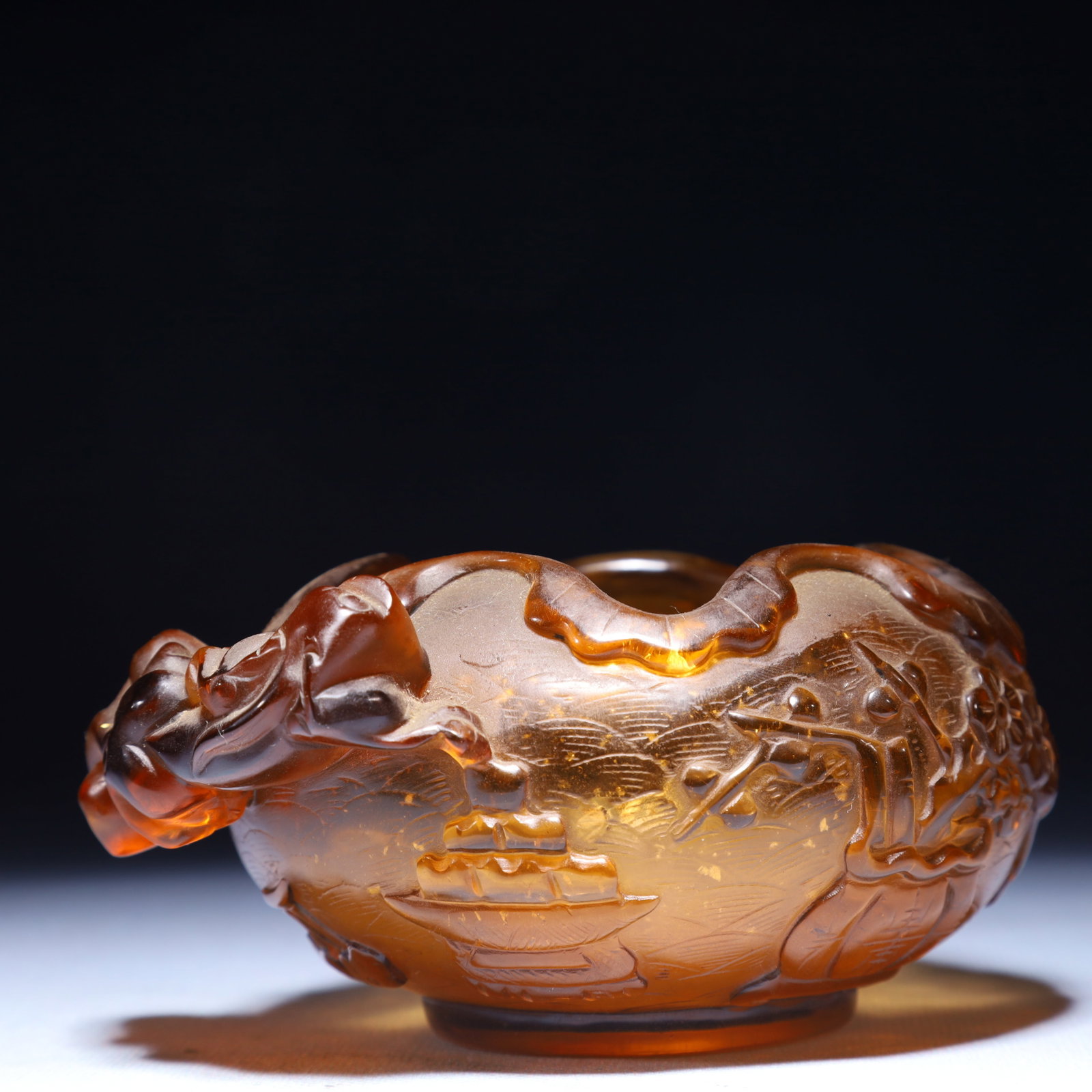 An Exquisite Glass Flower Pattern Jar - 4