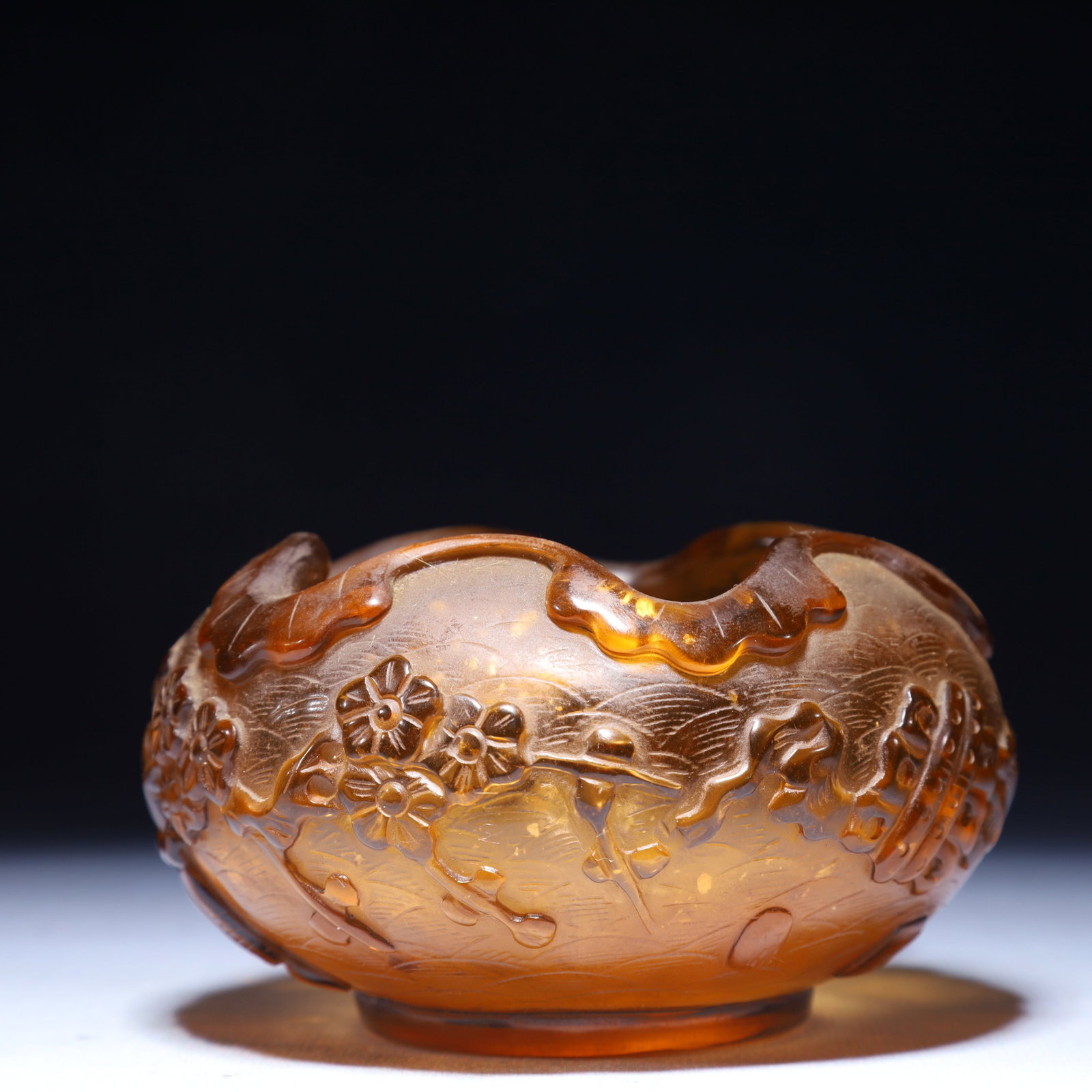 An Exquisite Glass Flower Pattern Jar - 6