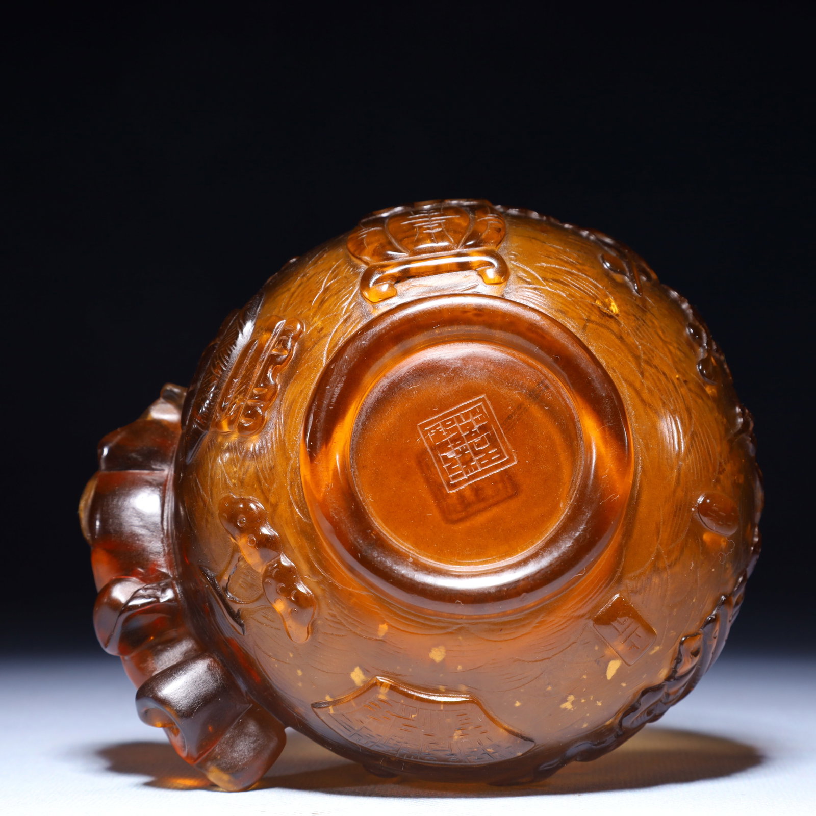 An Exquisite Glass Flower Pattern Jar - 8