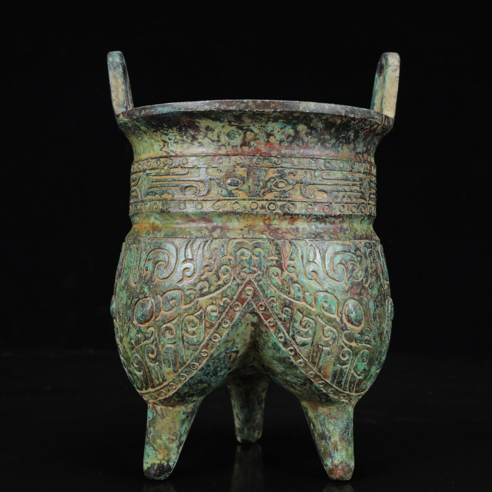 An Archaic Bronze Phoenix Pattern Phoenix Cup - 13