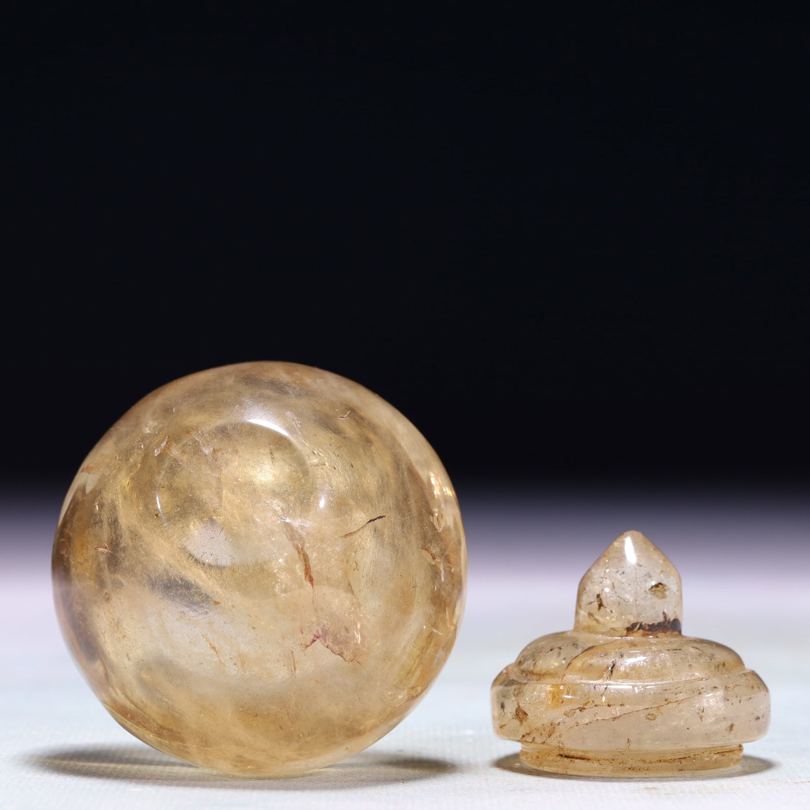 An Exquisite Crystal Jar with Cover - 7