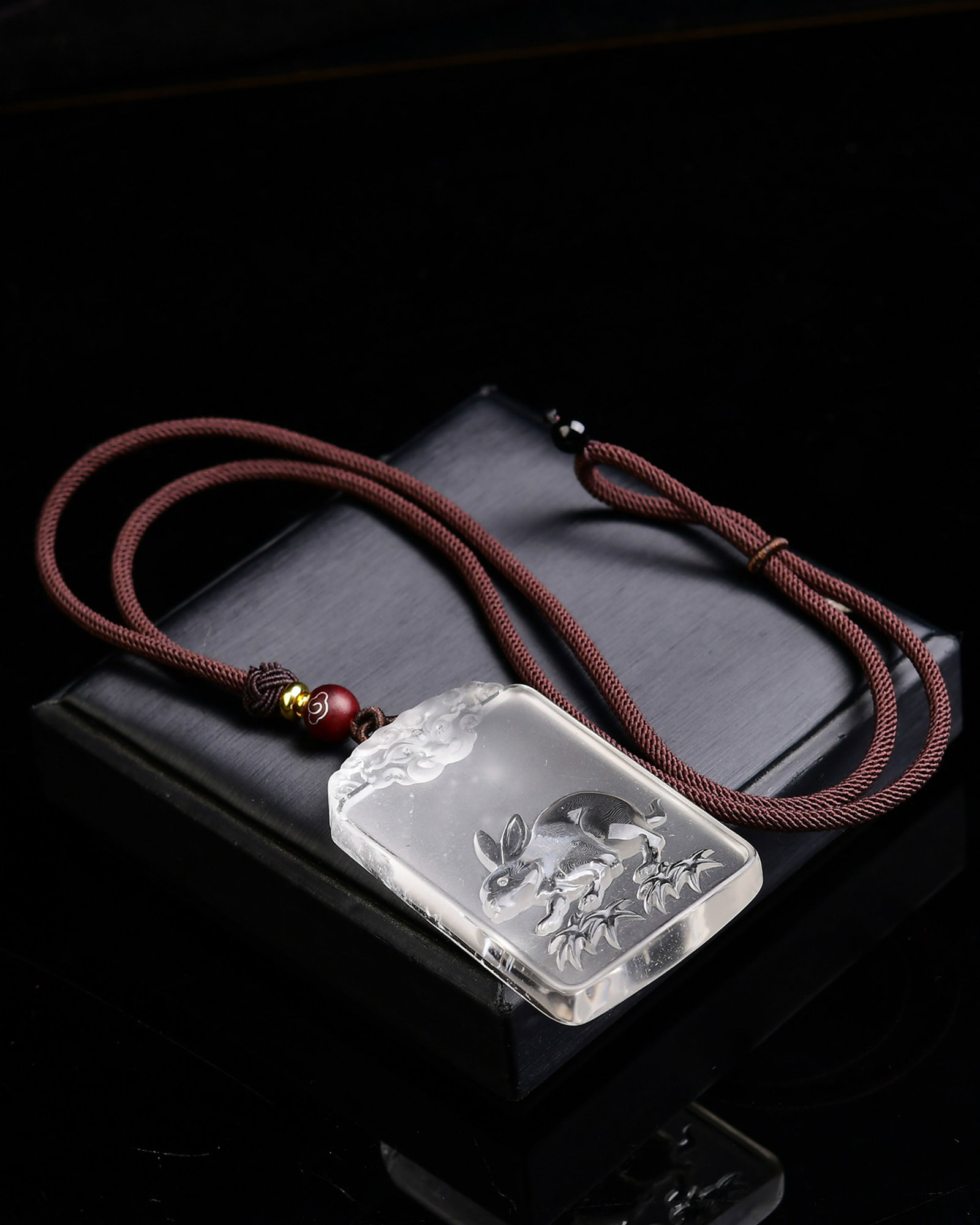 An Exquisite Crystal Rabbit Pattern Pendant - 5