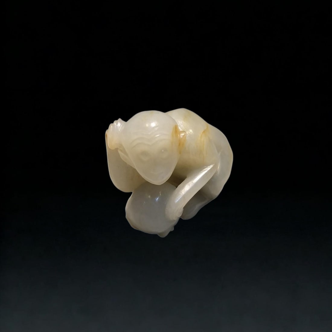 A Exquisite Hotan Jade Monkey - 2