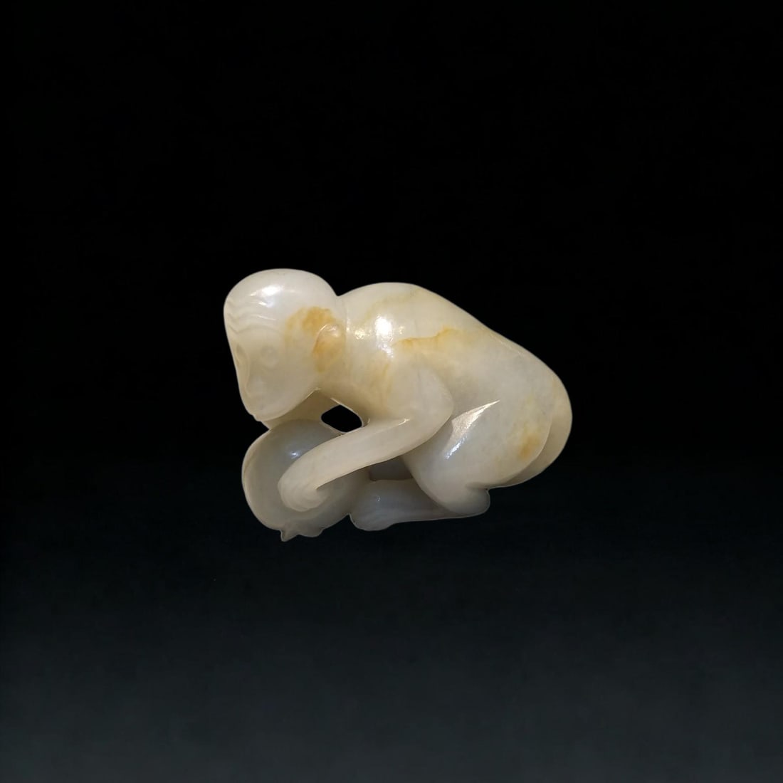 A Exquisite Hotan Jade Monkey - 5