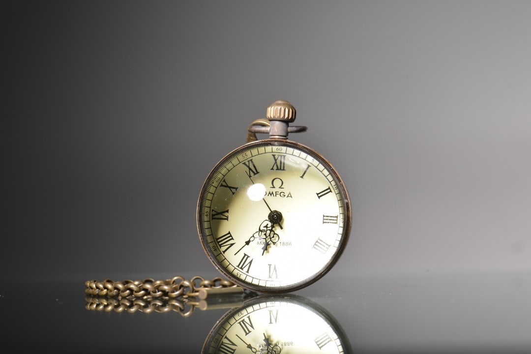 A Exquisite Crystal Round Sphere Pocket Watch: A Exquisite Crystal Round Sphere Pocket Watch,Qing Dynasty, China,Size:1.8in 水晶圆球形怀表,中国清代