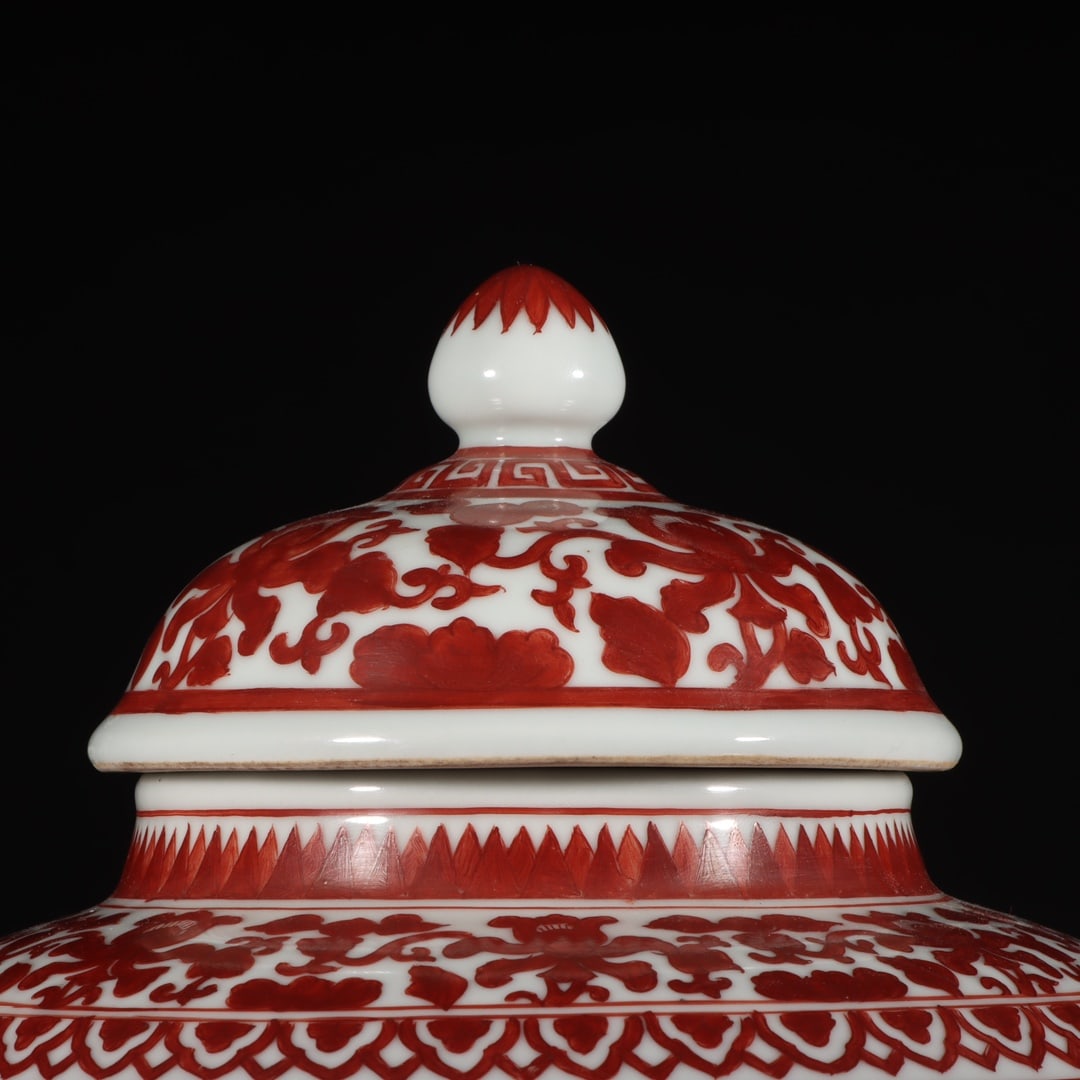 A Exquisite Iron-Red Figures Pattern Jar - 2