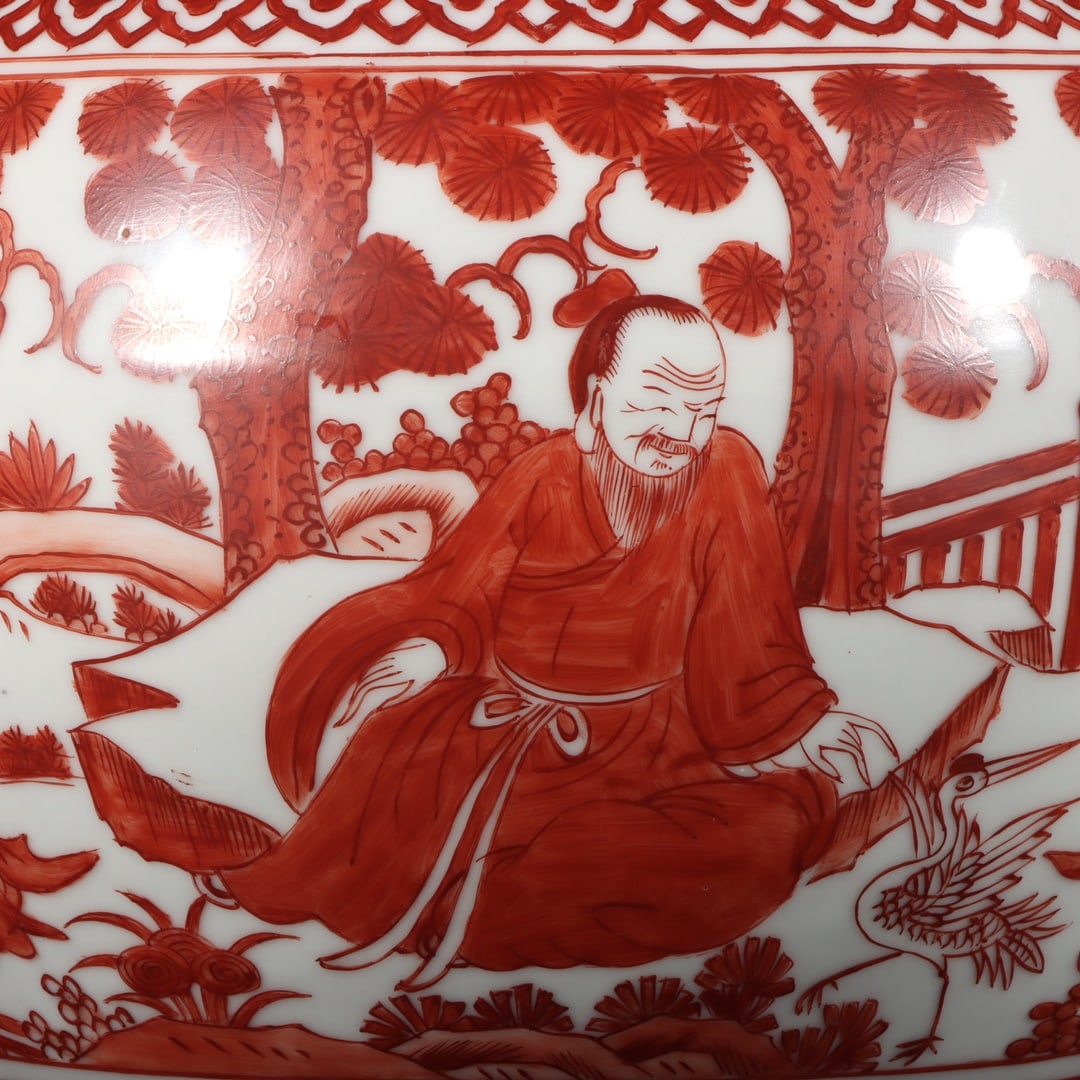 A Exquisite Iron-Red Figures Pattern Jar - 3