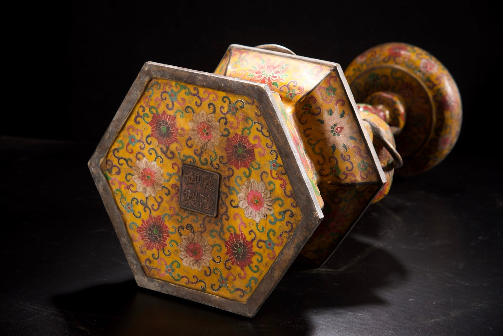 A Exquisite Cloisonne Lotus Pattern Candlestick - 9