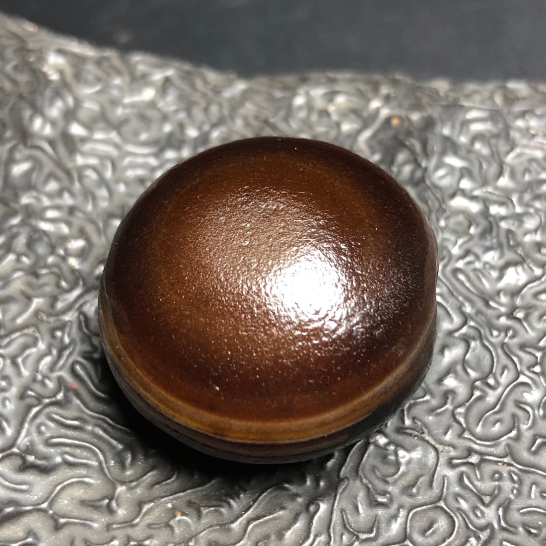 A Exquisite Agate Eye Flat Dzi bead - 5
