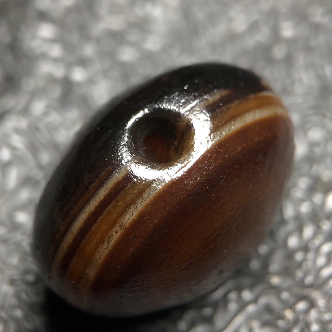 A Exquisite Agate Eye Flat Dzi bead - 6