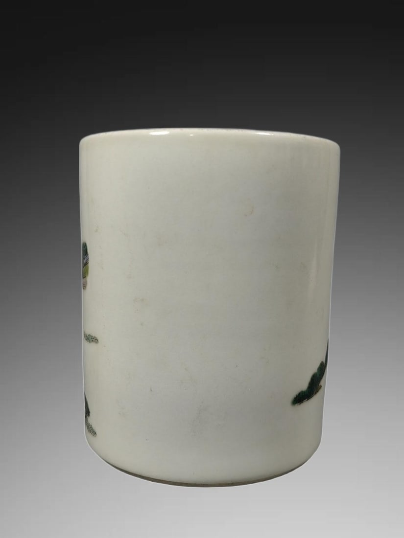 A Exquisite Doucai Figures Pattern Brush Pot - 3