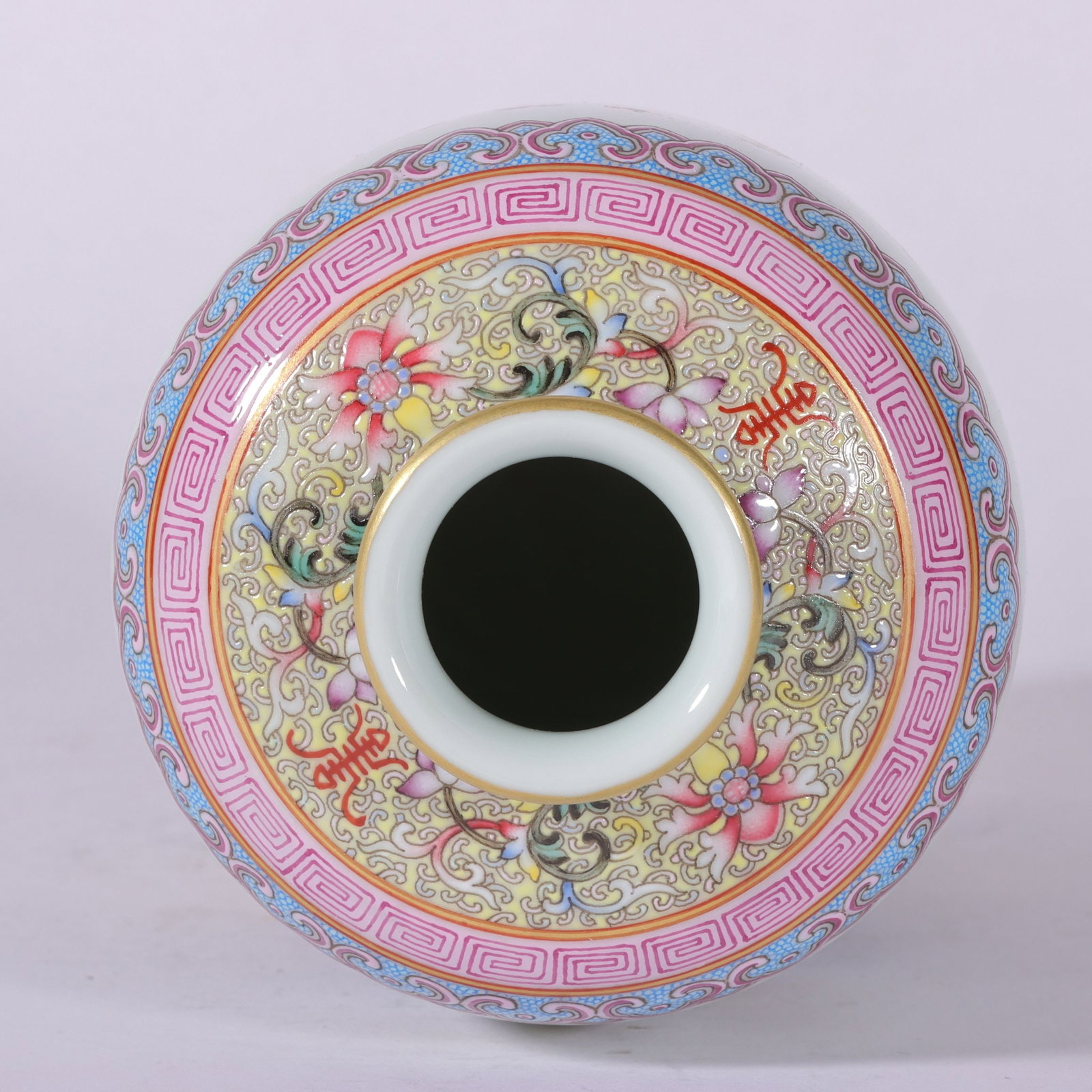 A Exquisite Enamel Lion Pattern Vase - 8