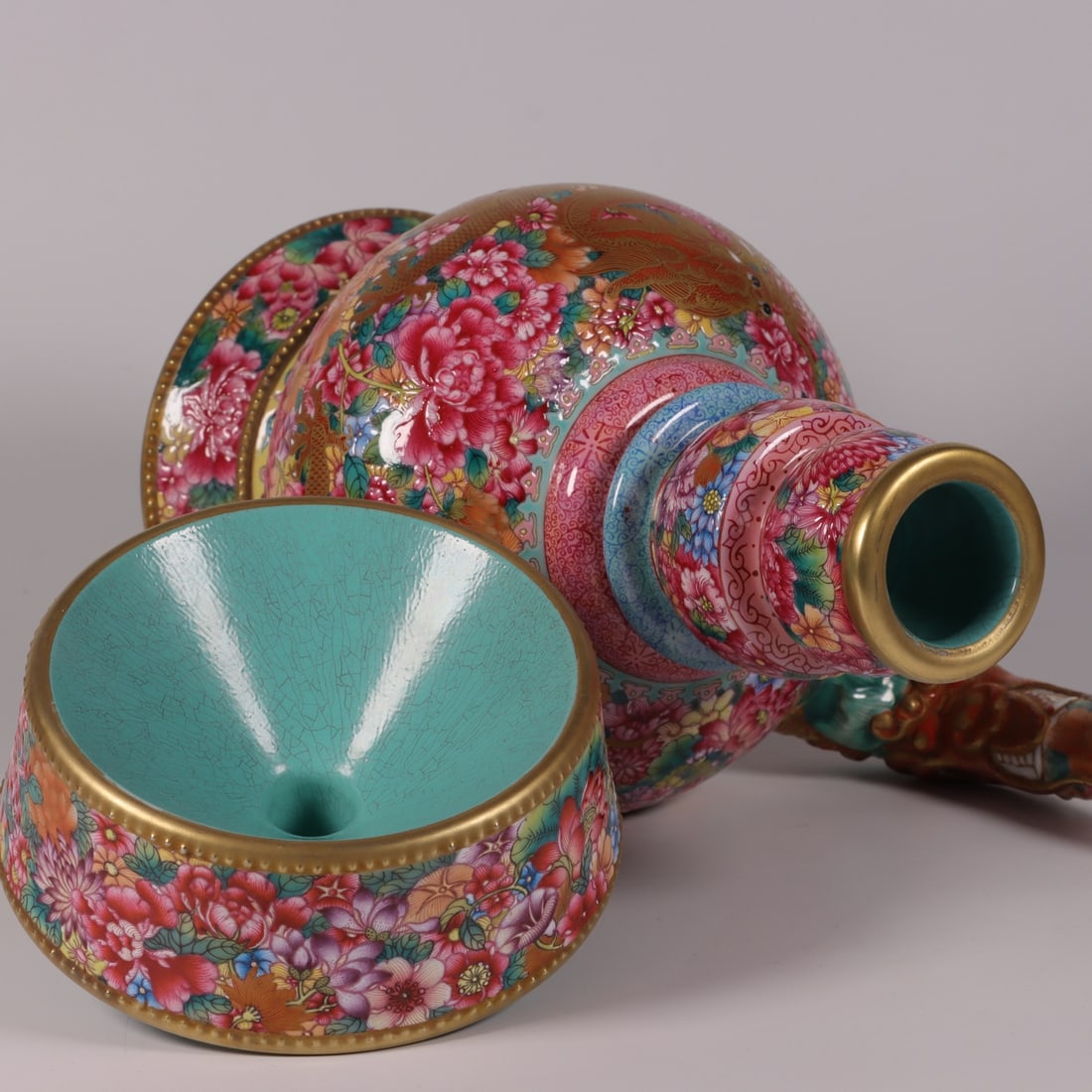 A Exquisite Enamel Dragon Pattern Teapot - 7