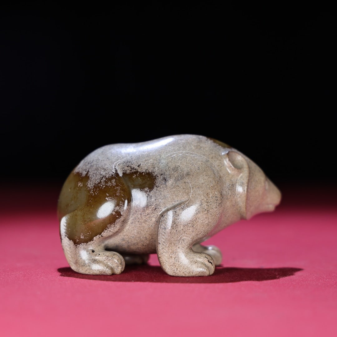 A Exquisite Hotan Jade Bear - 3