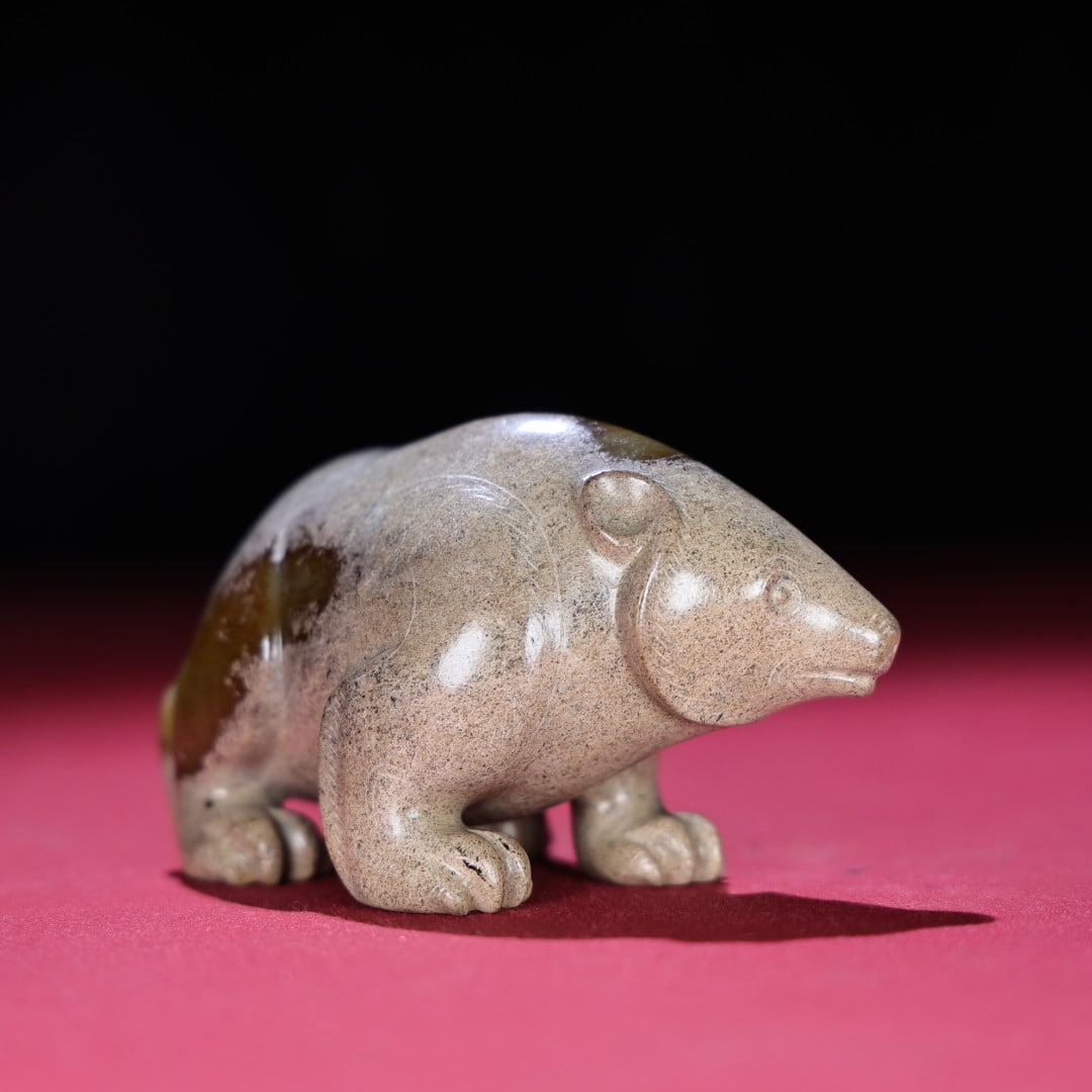A Exquisite Hotan Jade Bear - 4