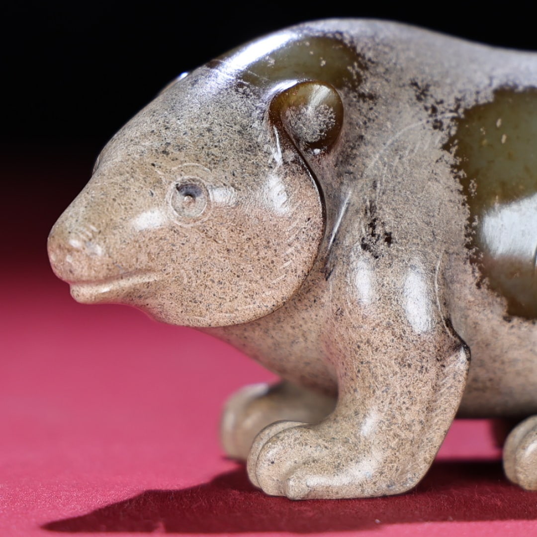 A Exquisite Hotan Jade Bear - 7