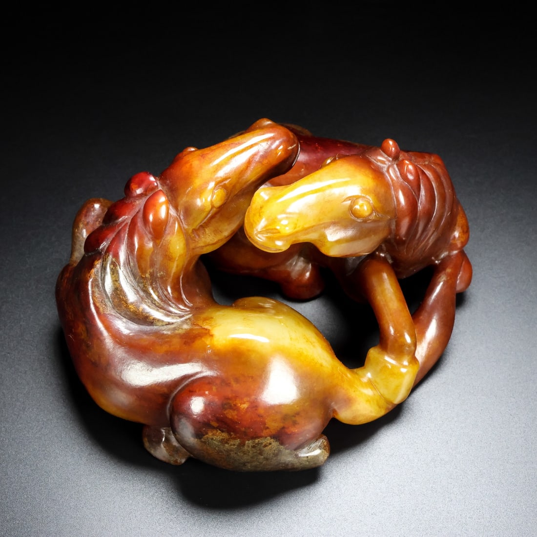 A Exquisite Hotan Jade Horse Ornament (1 of 9)
