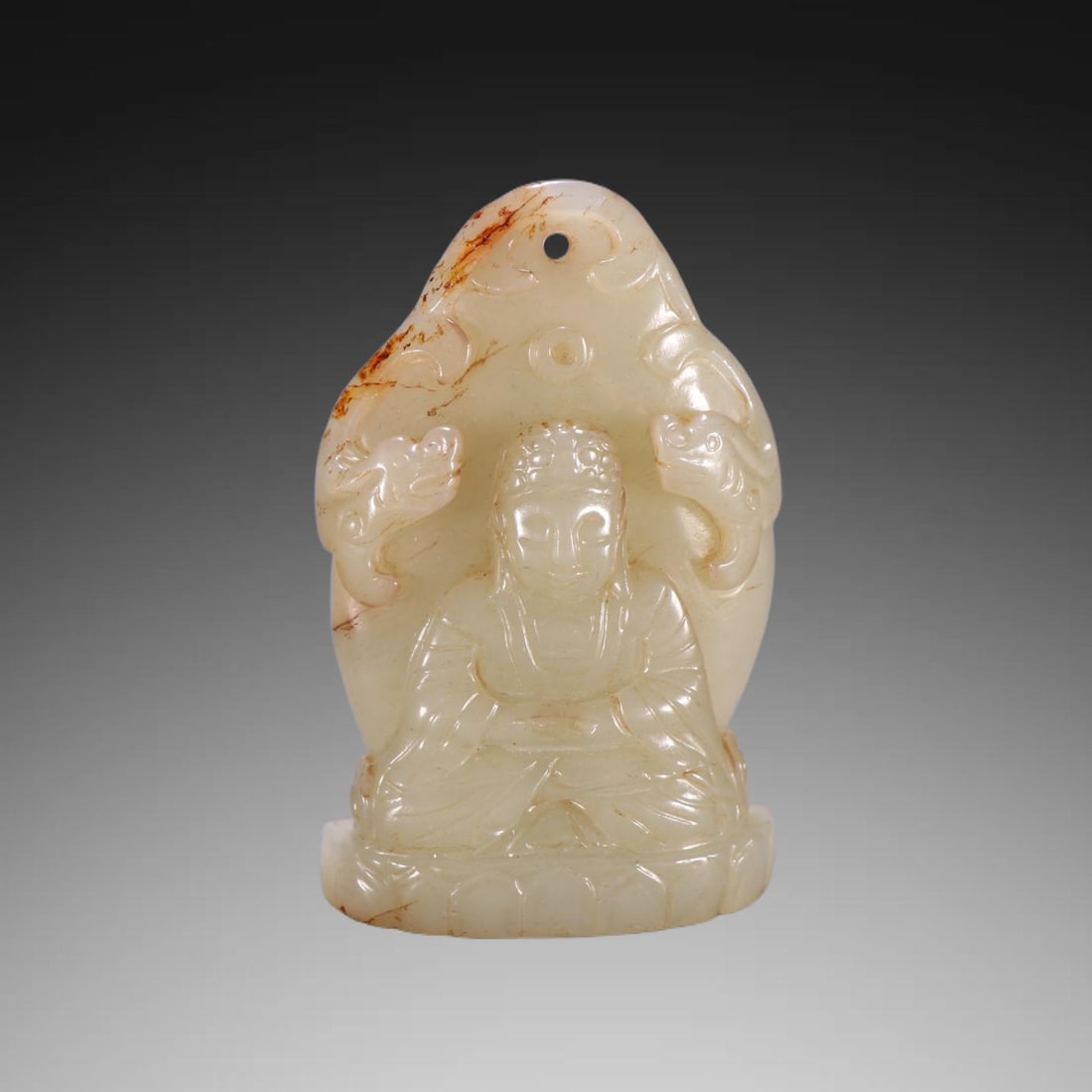 A Exquisite Hotan Jade Buddha statue Pendant (1 of 9)