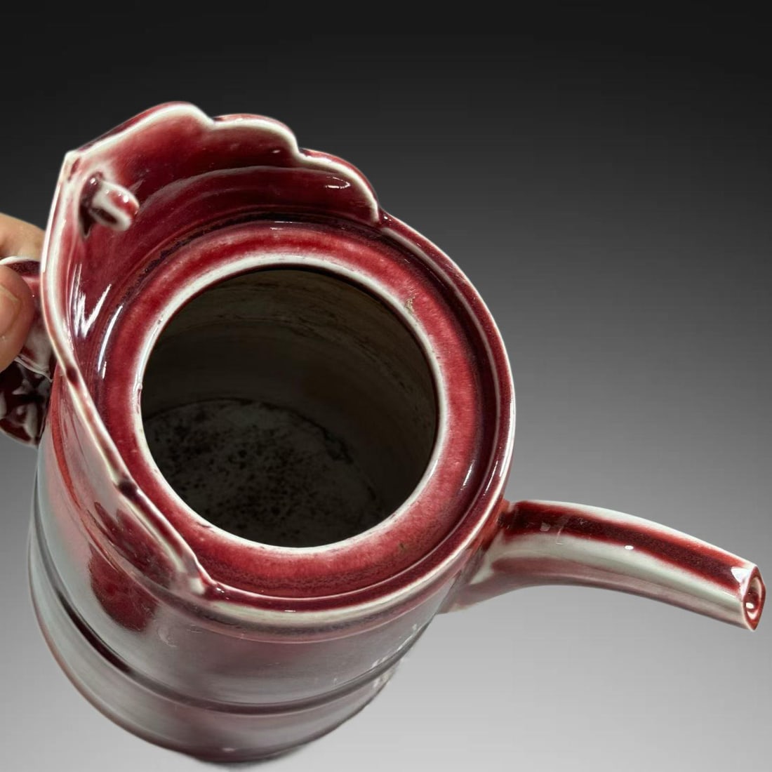 A Exquisite Red Glazed Teapot - 4
