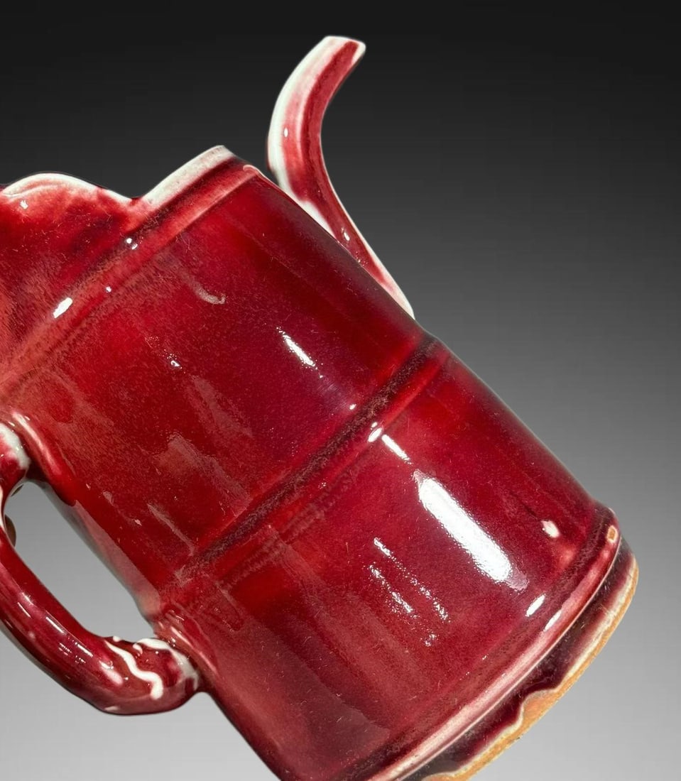A Exquisite Red Glazed Teapot - 5