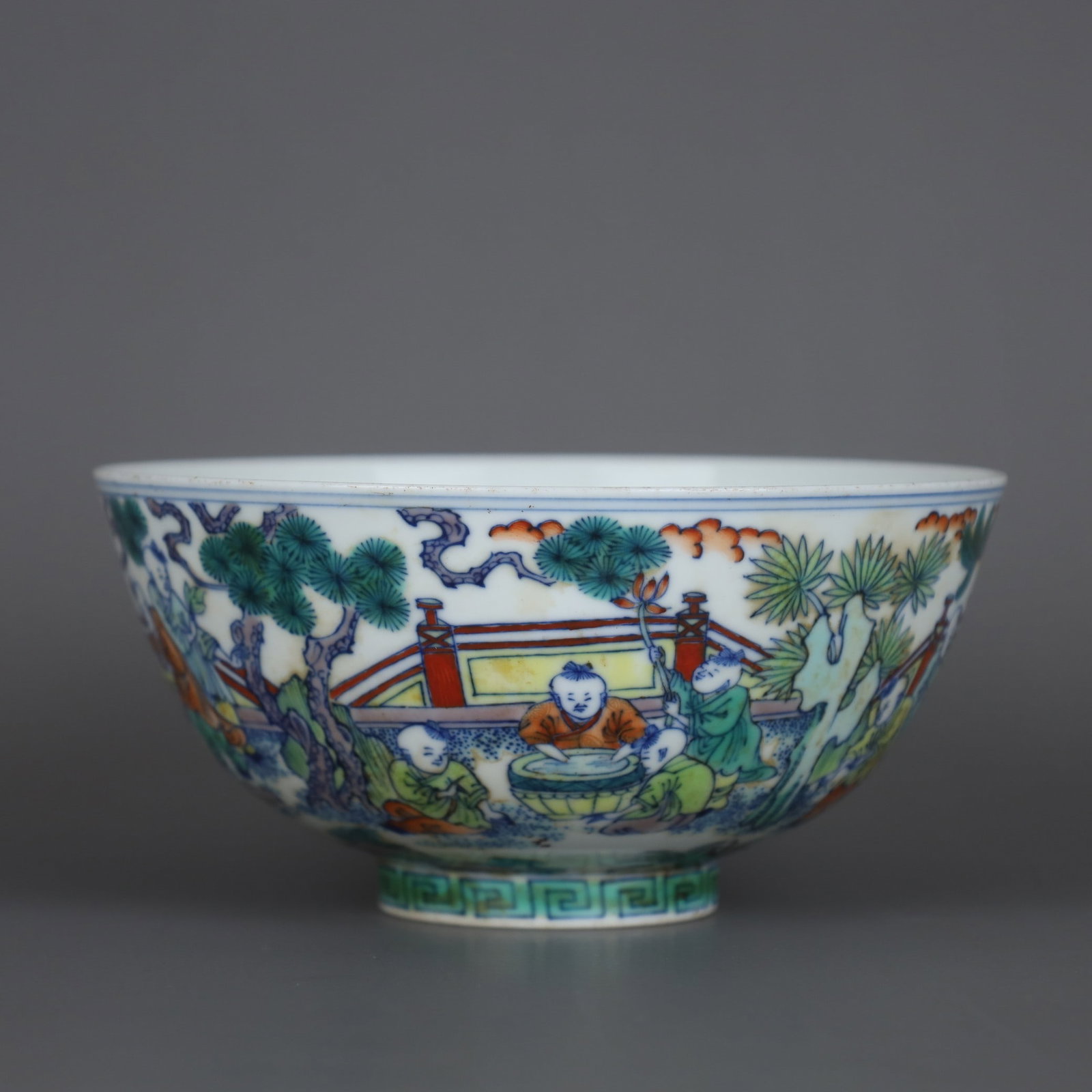 A Exquisite Doucai Figures Pattern Bowl - 2