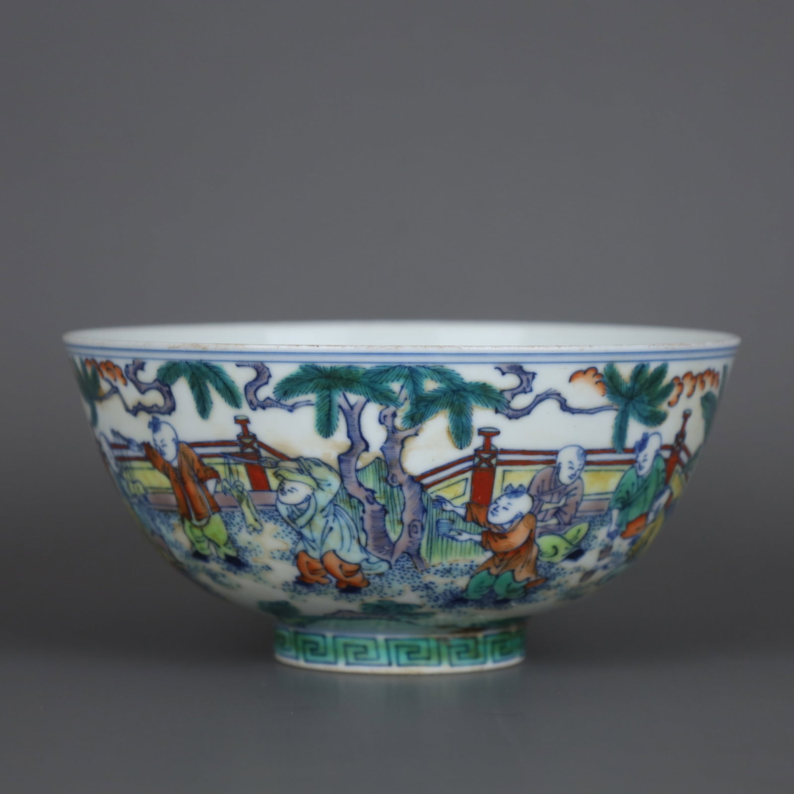 A Exquisite Doucai Figures Pattern Bowl - 3