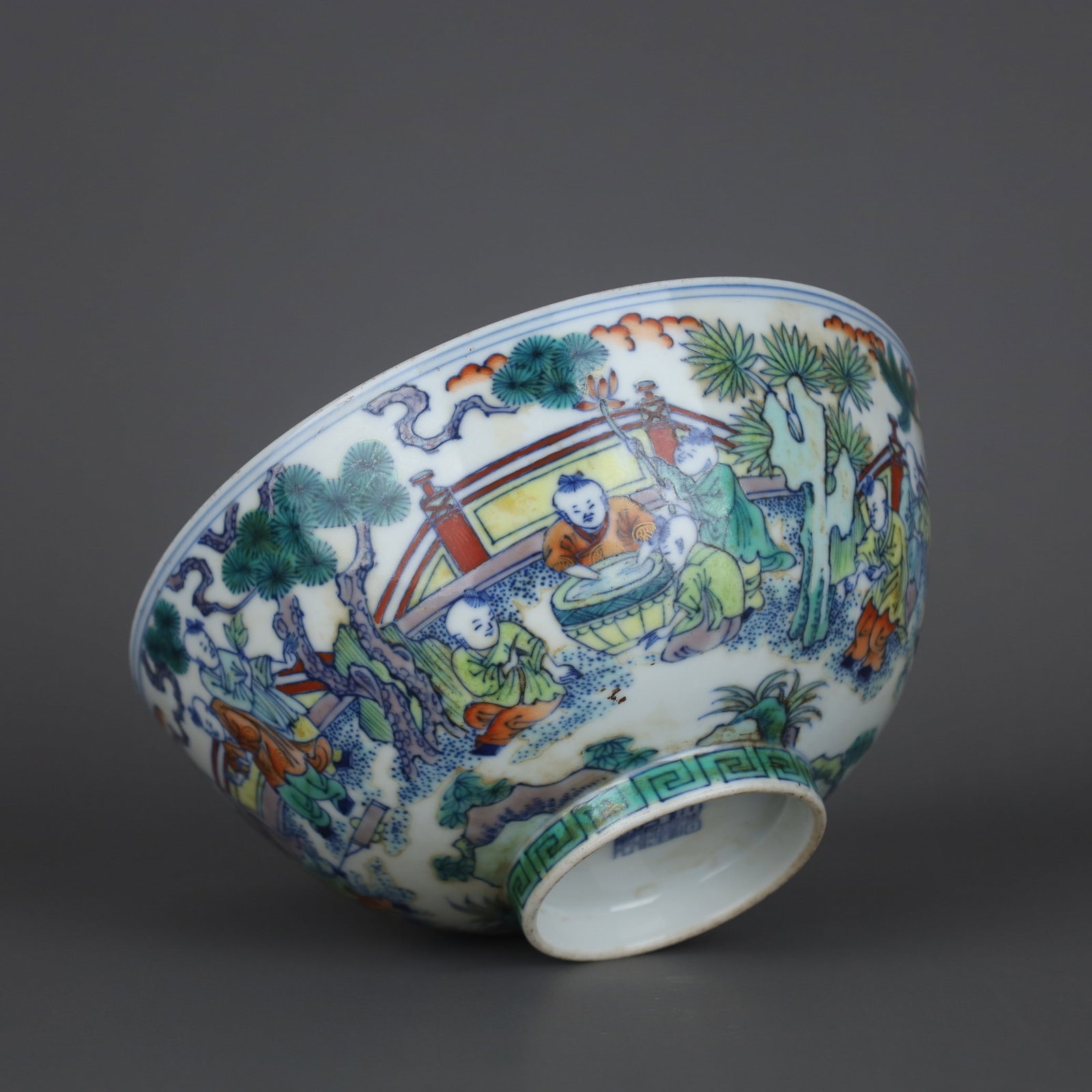 A Exquisite Doucai Figures Pattern Bowl - 7