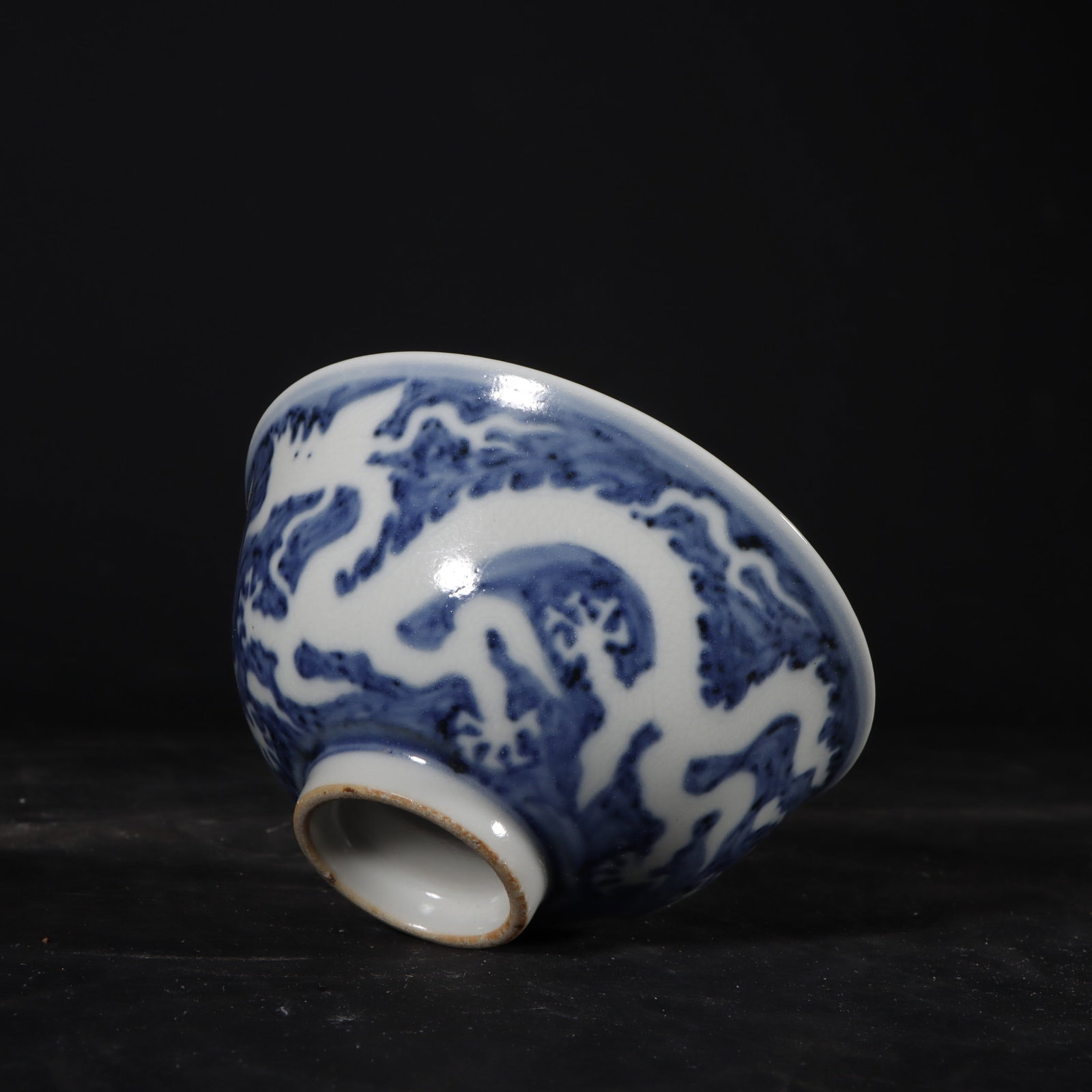 A Exquisite Blue and White Dragon Pattern Cup - 6
