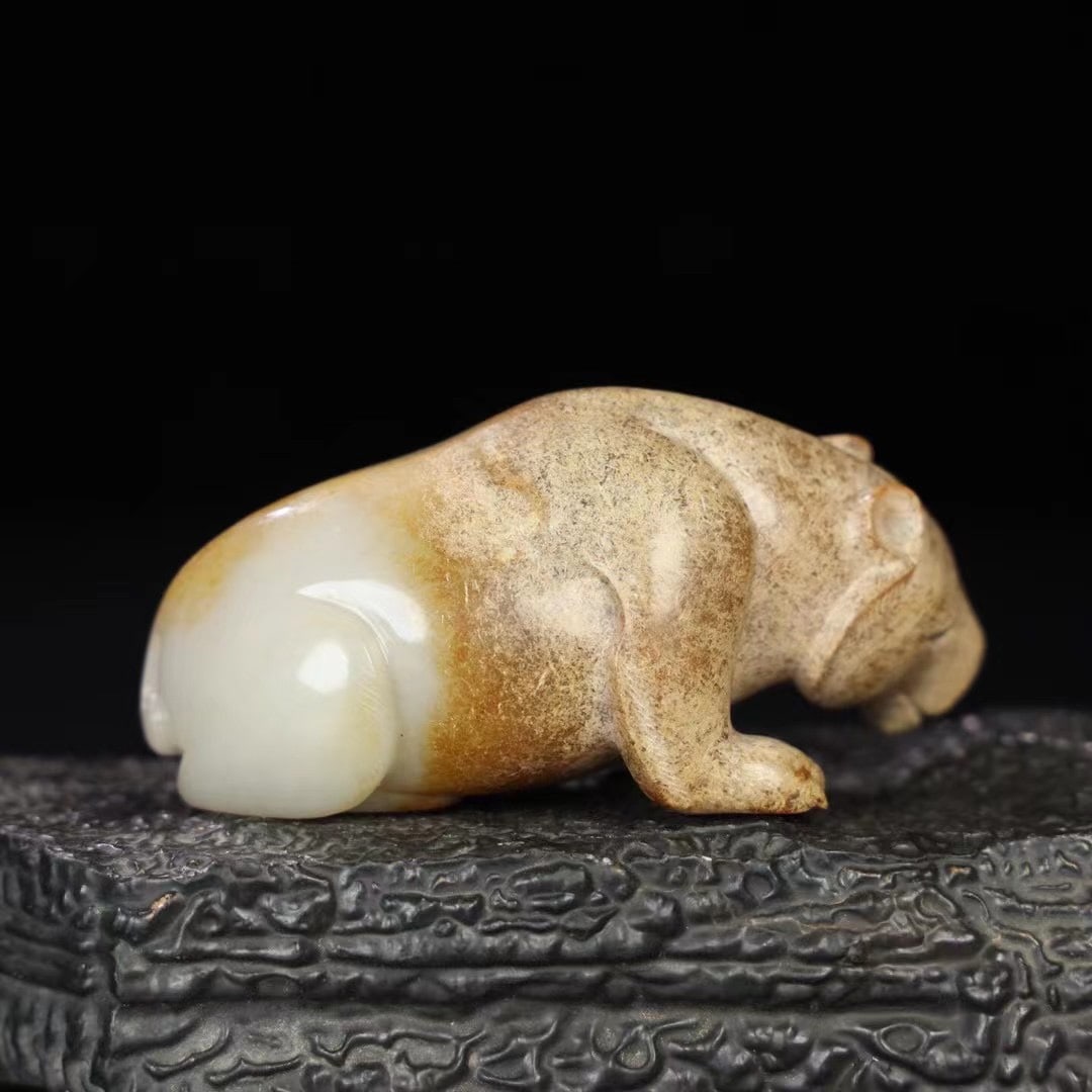 An Exquisite Hotan Jade Bear Ornament - 5