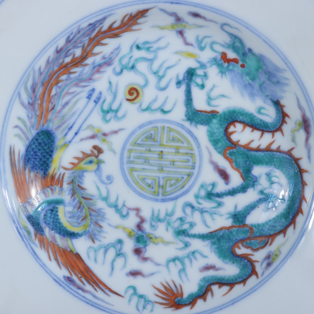 A Exquisite Enamel Flower Pattern Brush Pot - 2