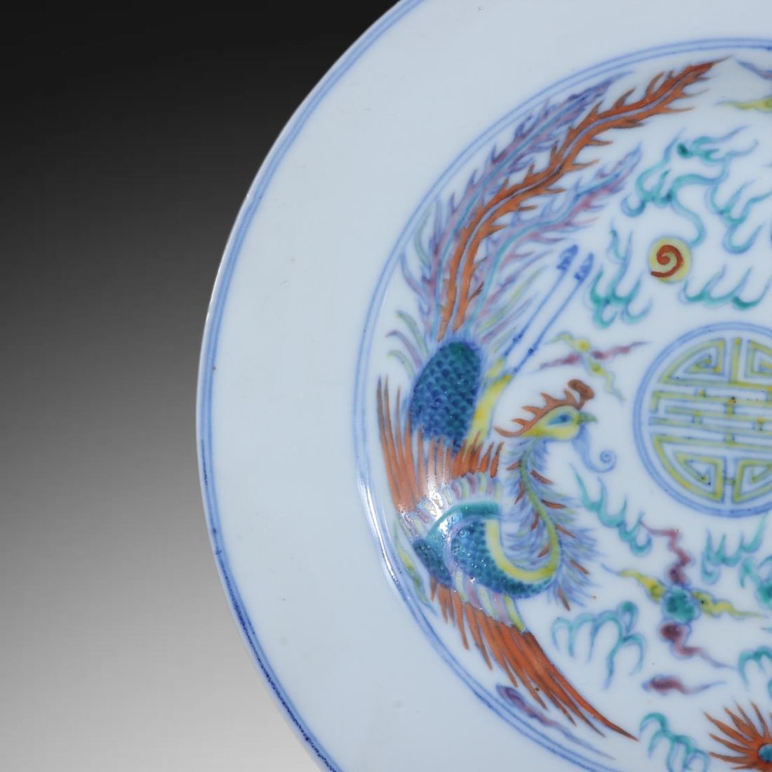 A Exquisite Enamel Flower Pattern Brush Pot - 3