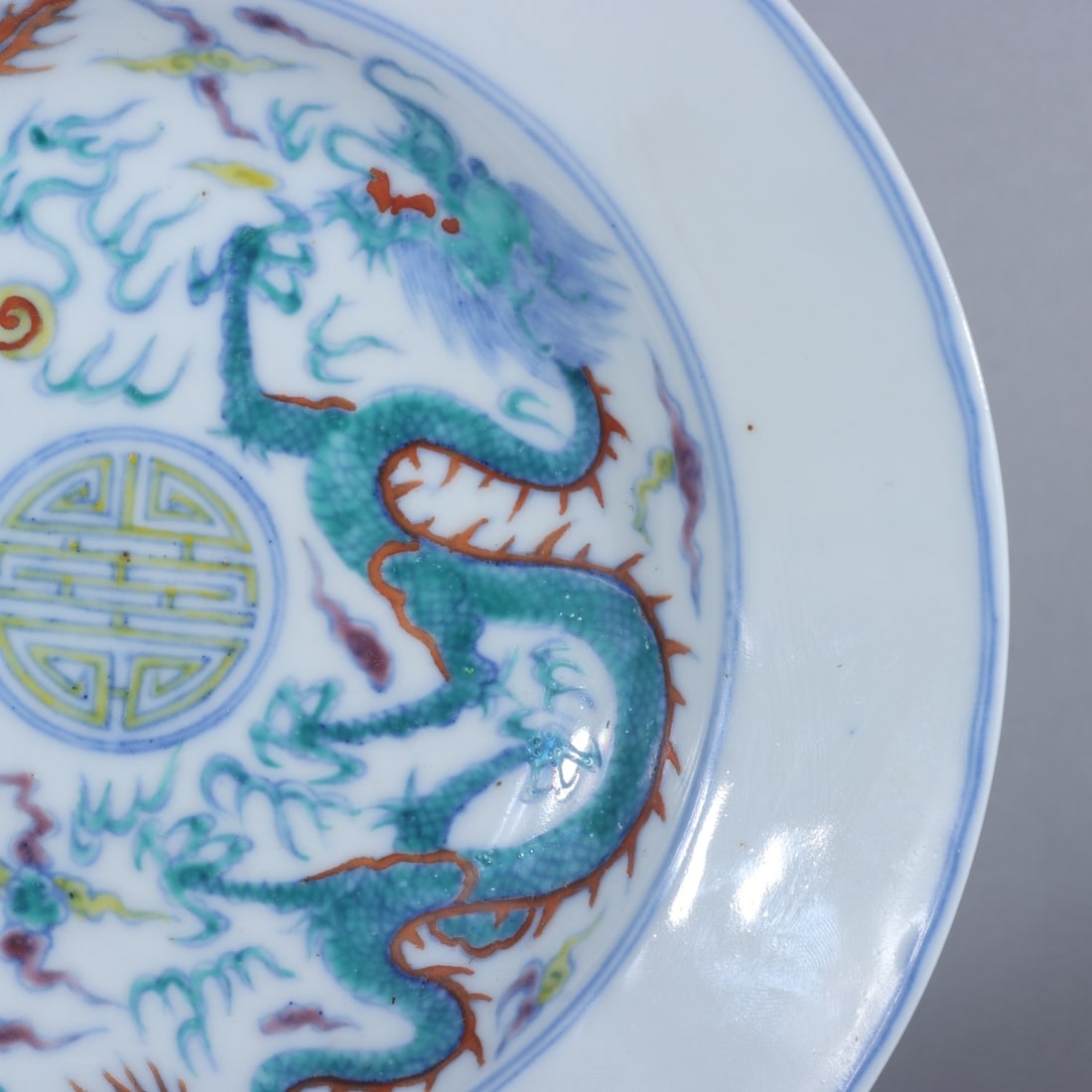 A Exquisite Enamel Flower Pattern Brush Pot - 4