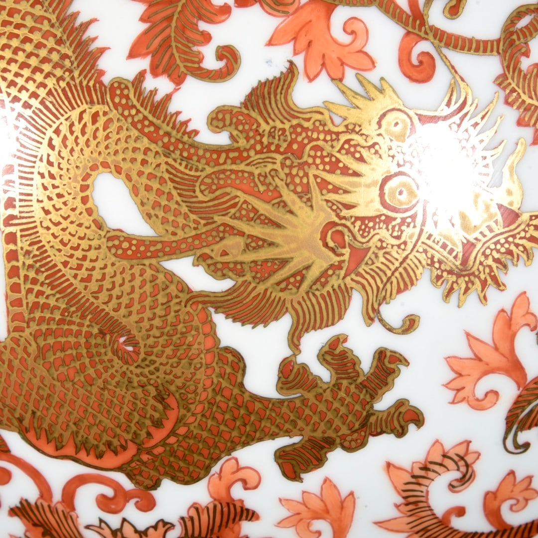 A Exquisite Ruby Red-Glazed Figures Pattern Vase - 6